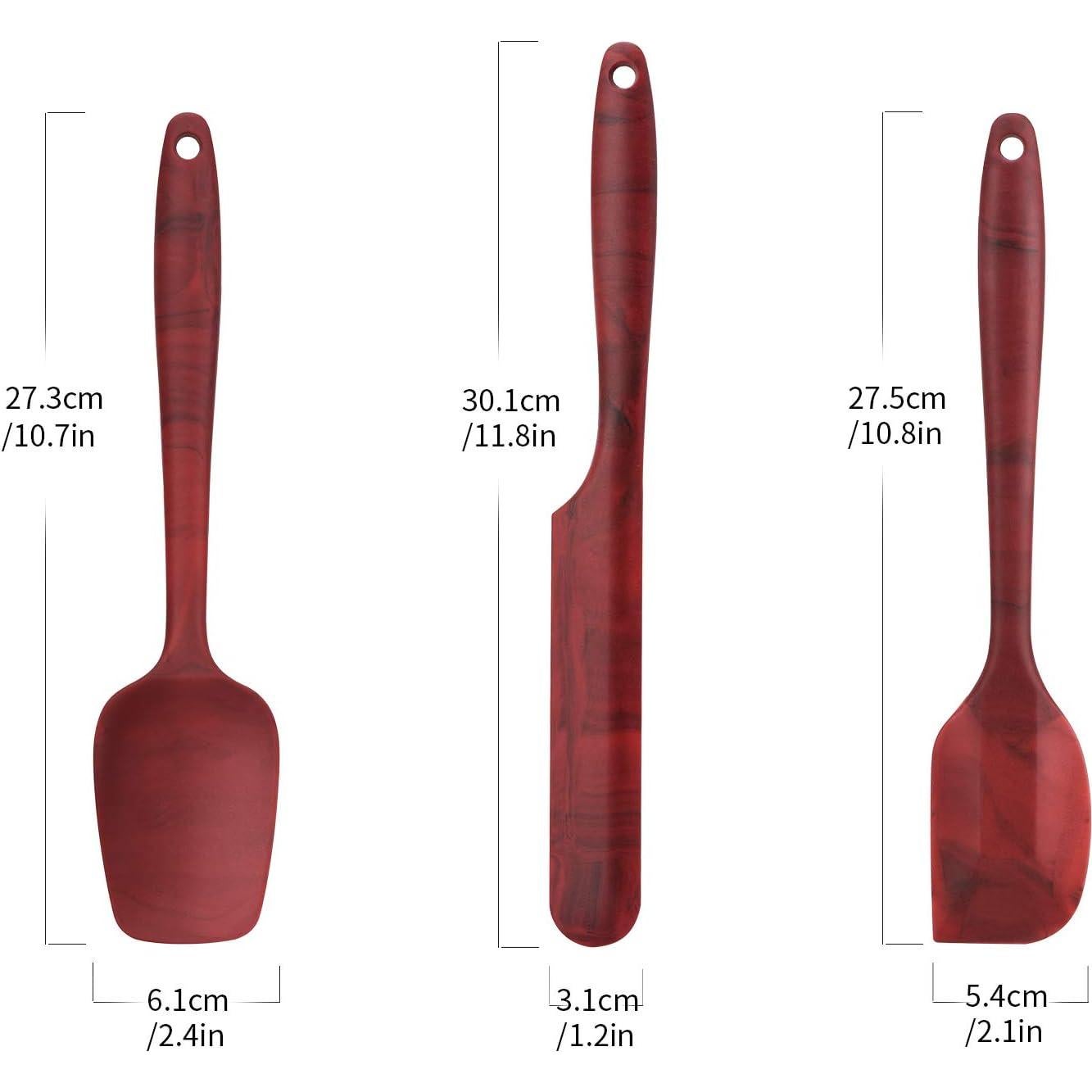 Juego de Espátulas de Silicona DOSMAMZ 3 Piezas Antiadherentes