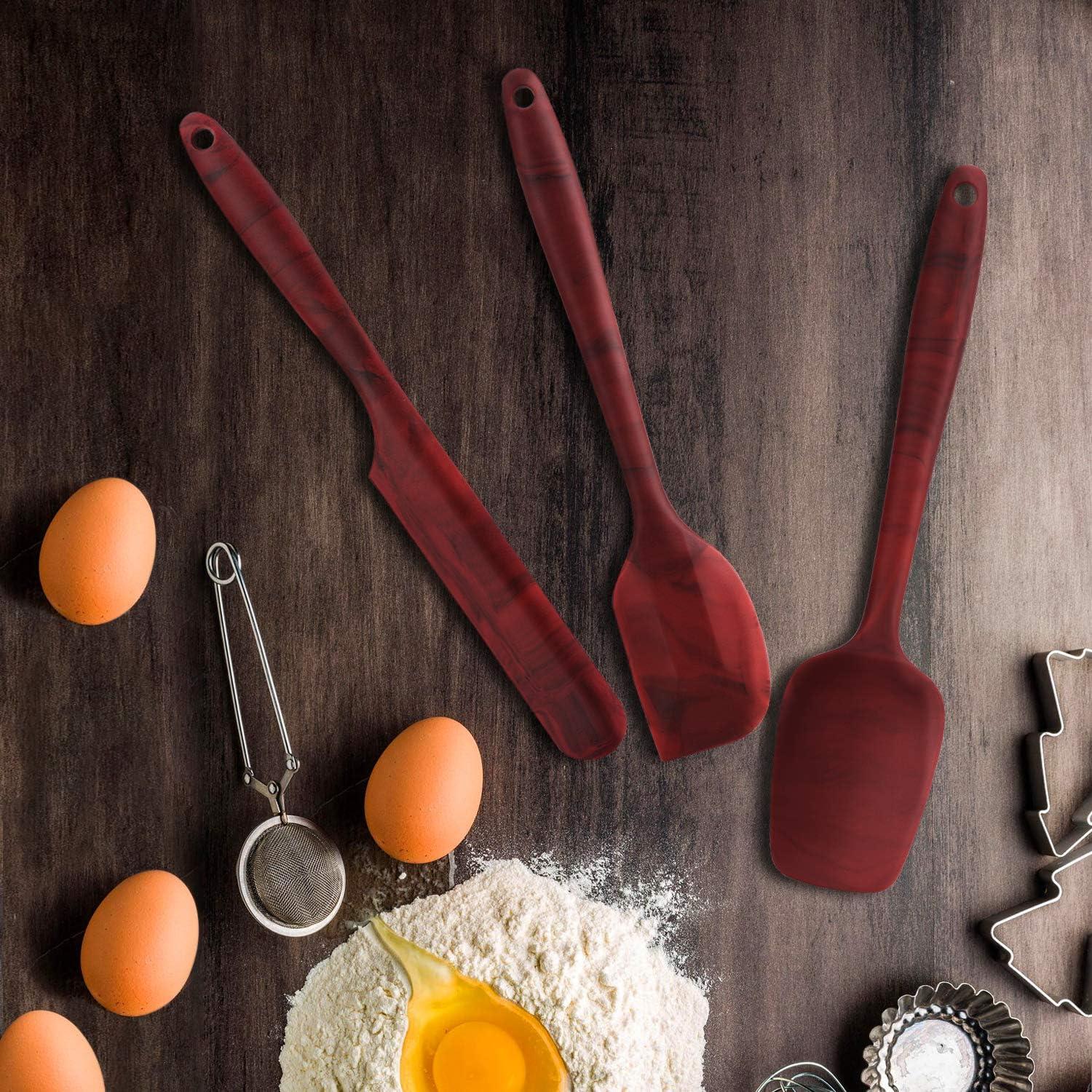 Juego de Espátulas de Silicona DOSMAMZ 3 Piezas Antiadherentes