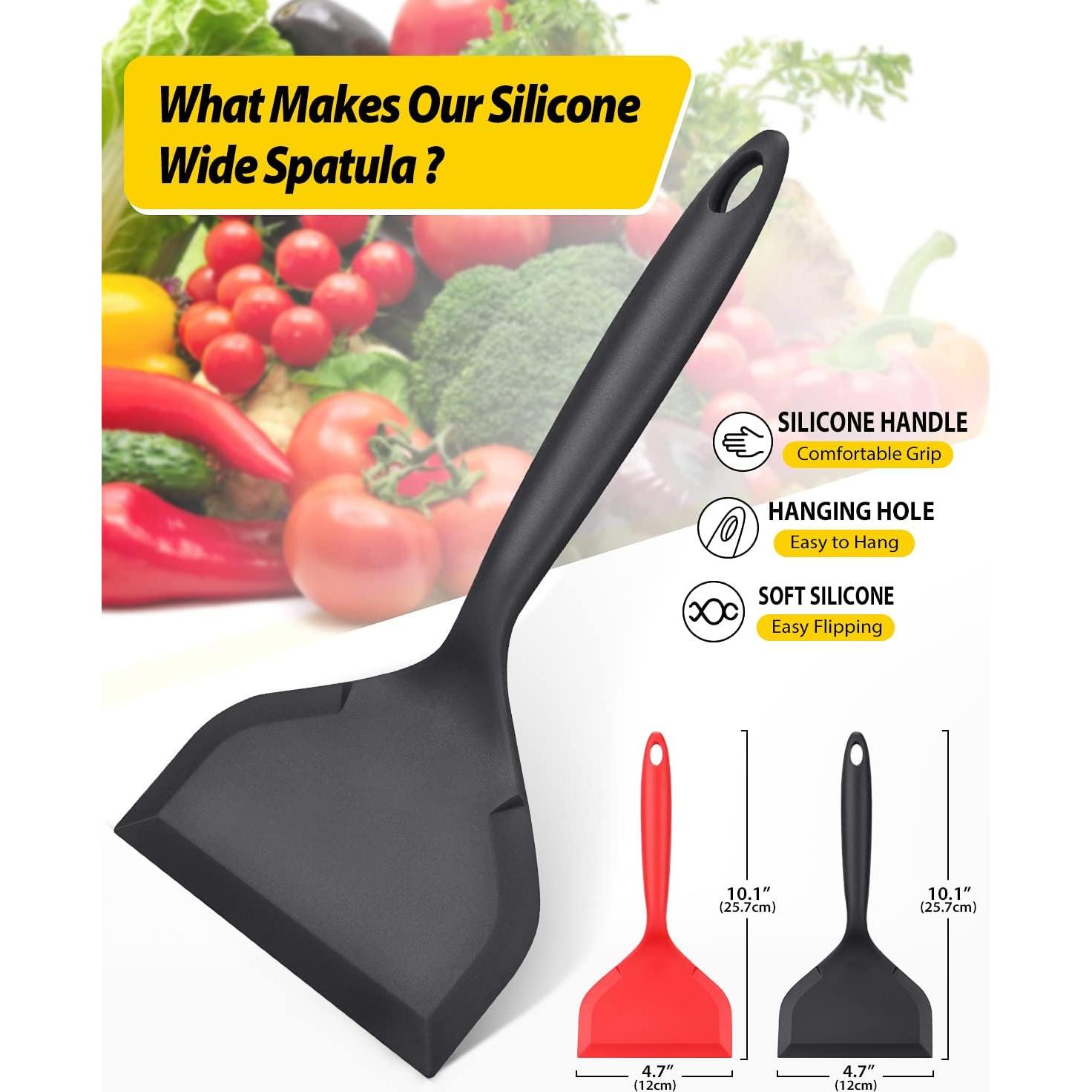 Paquete de 2 Espátulas de Silicona BUNDLEPRO Antiadherentes