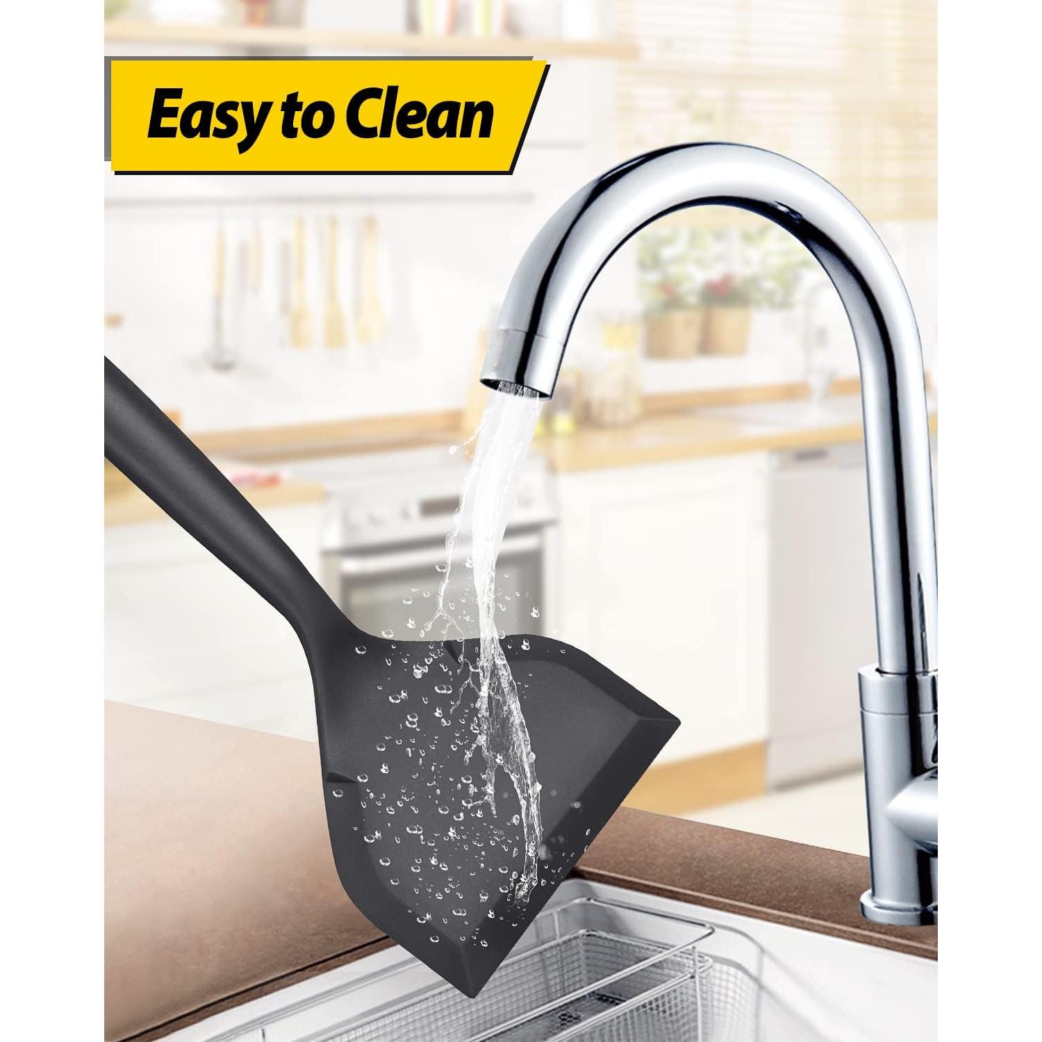 Paquete de 2 Espátulas de Silicona BUNDLEPRO Antiadherentes