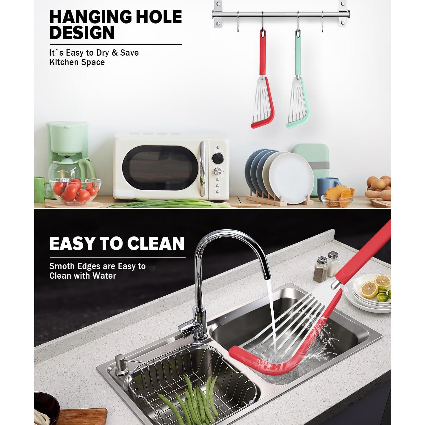 Juego de 2 espátulas de pescado DaiRen Kitchen 33 cm