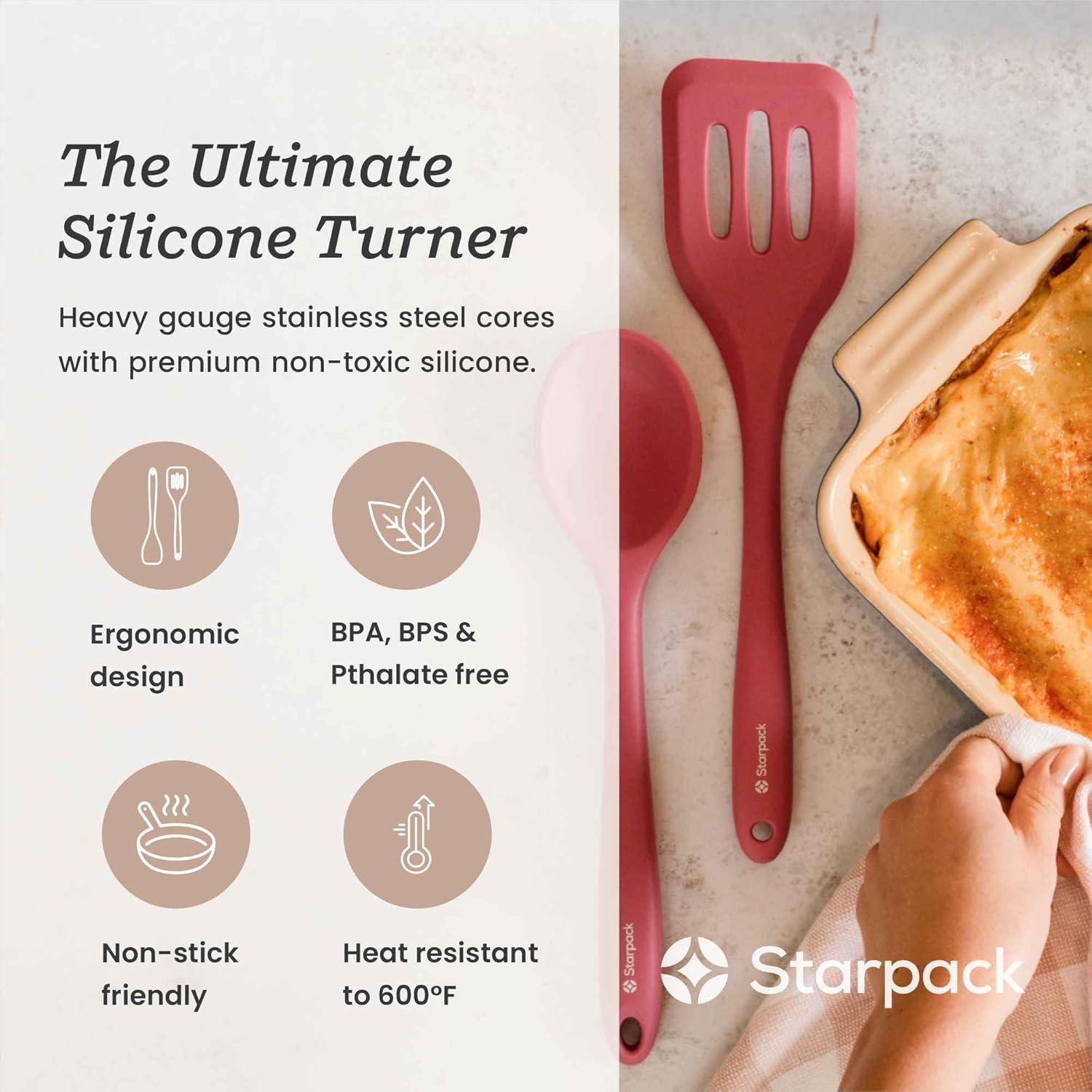 Espátula de Silicona StarPack Head Turner 29 cm Rosa Terroso