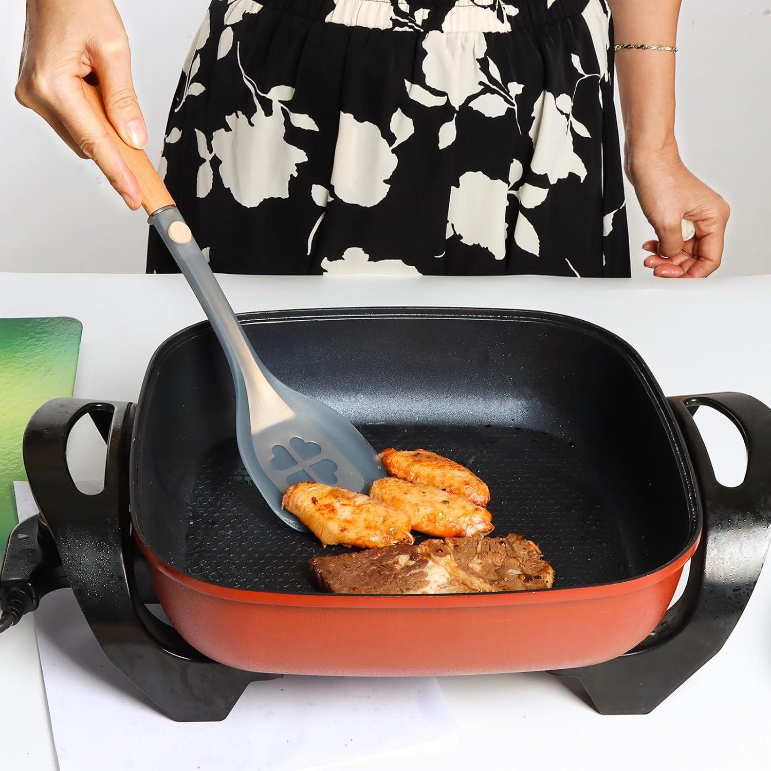 Espátula de Silicona TENTA KITCHEN con Mango de Madera 33.5cm