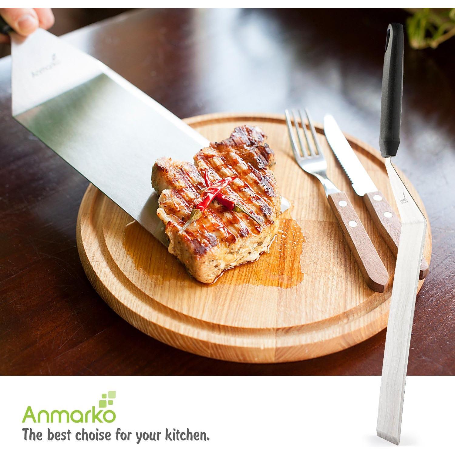 Juego de Espátulas de Acero Inoxidable Anmarko - 4 Piezas