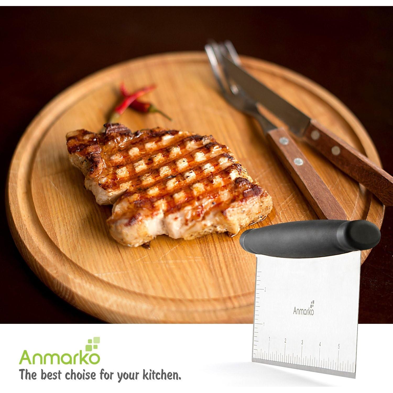 Juego de Espátulas de Acero Inoxidable Anmarko - 4 Piezas