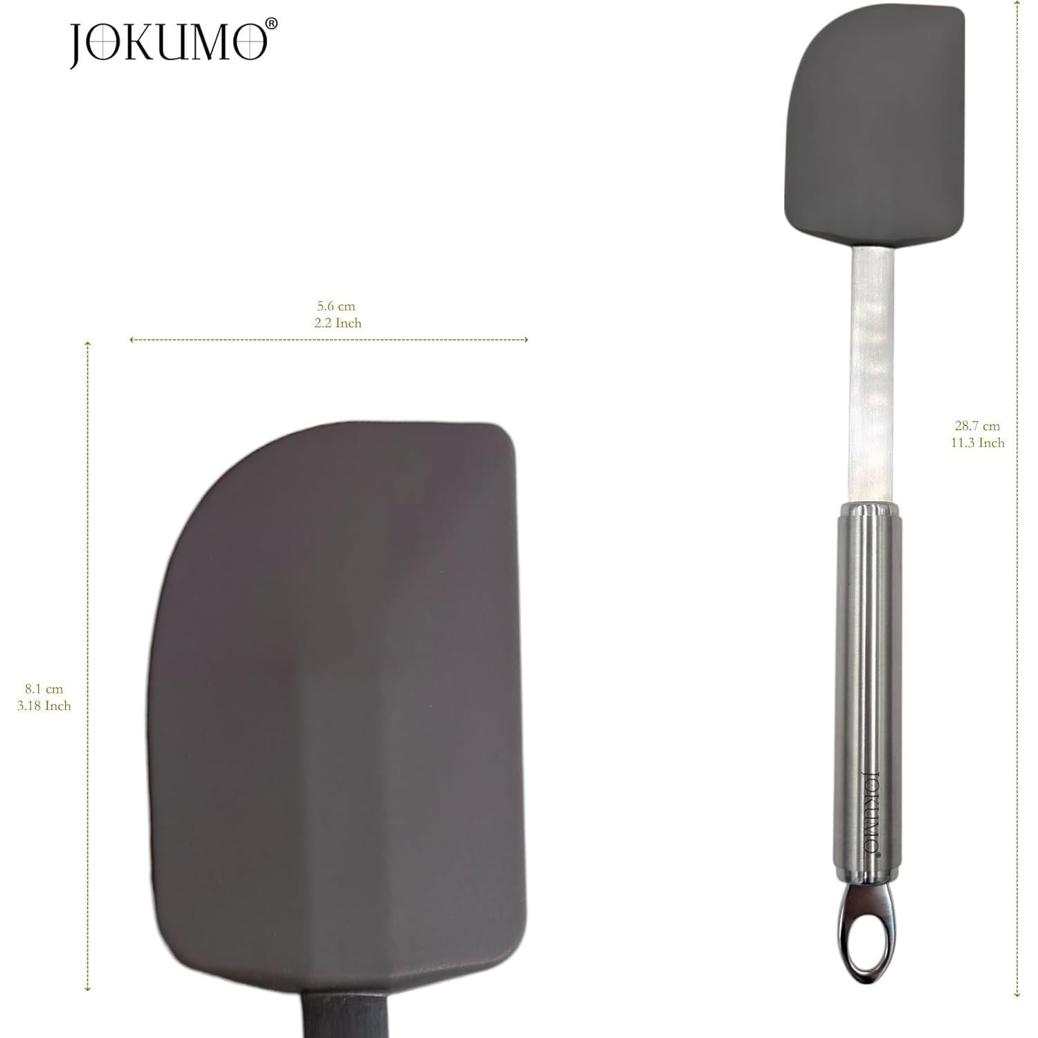 Espátula de Silicona JOKUMO con Mango Ergonómico - Acero Inoxidable 18/10