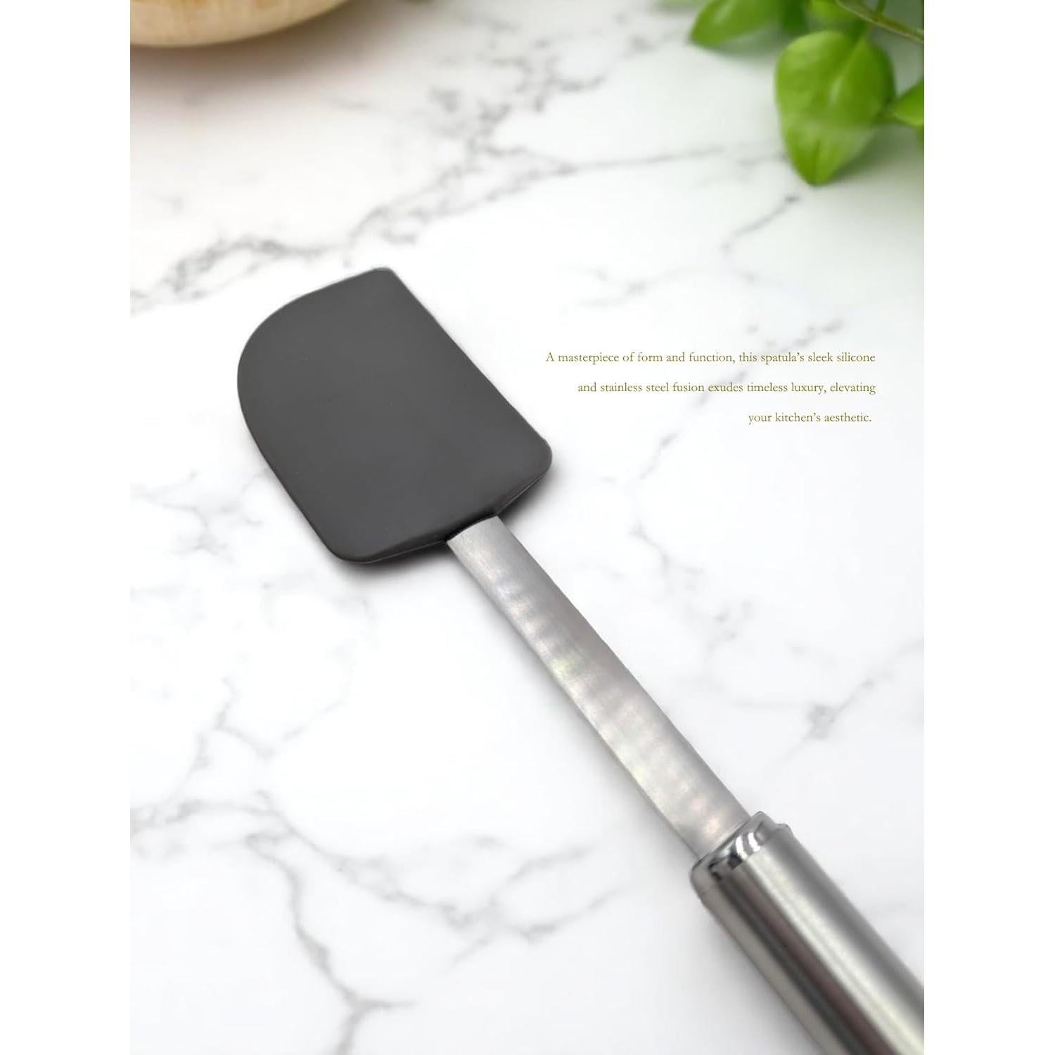 Espátula de Silicona JOKUMO con Mango Ergonómico - Acero Inoxidable 18/10