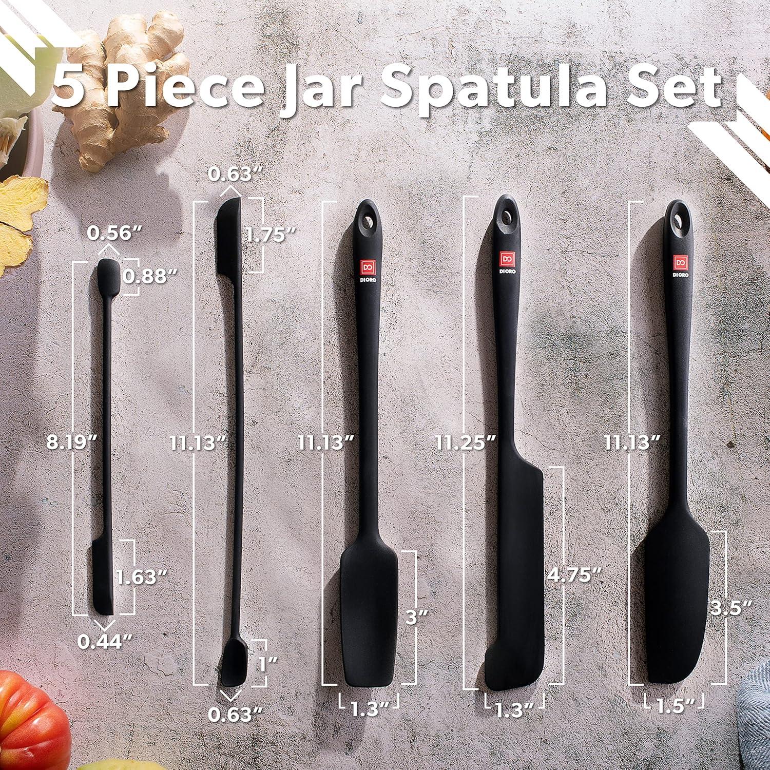 Set de 5 Espátulas de Silicona DI ORO Resistentes al Calor