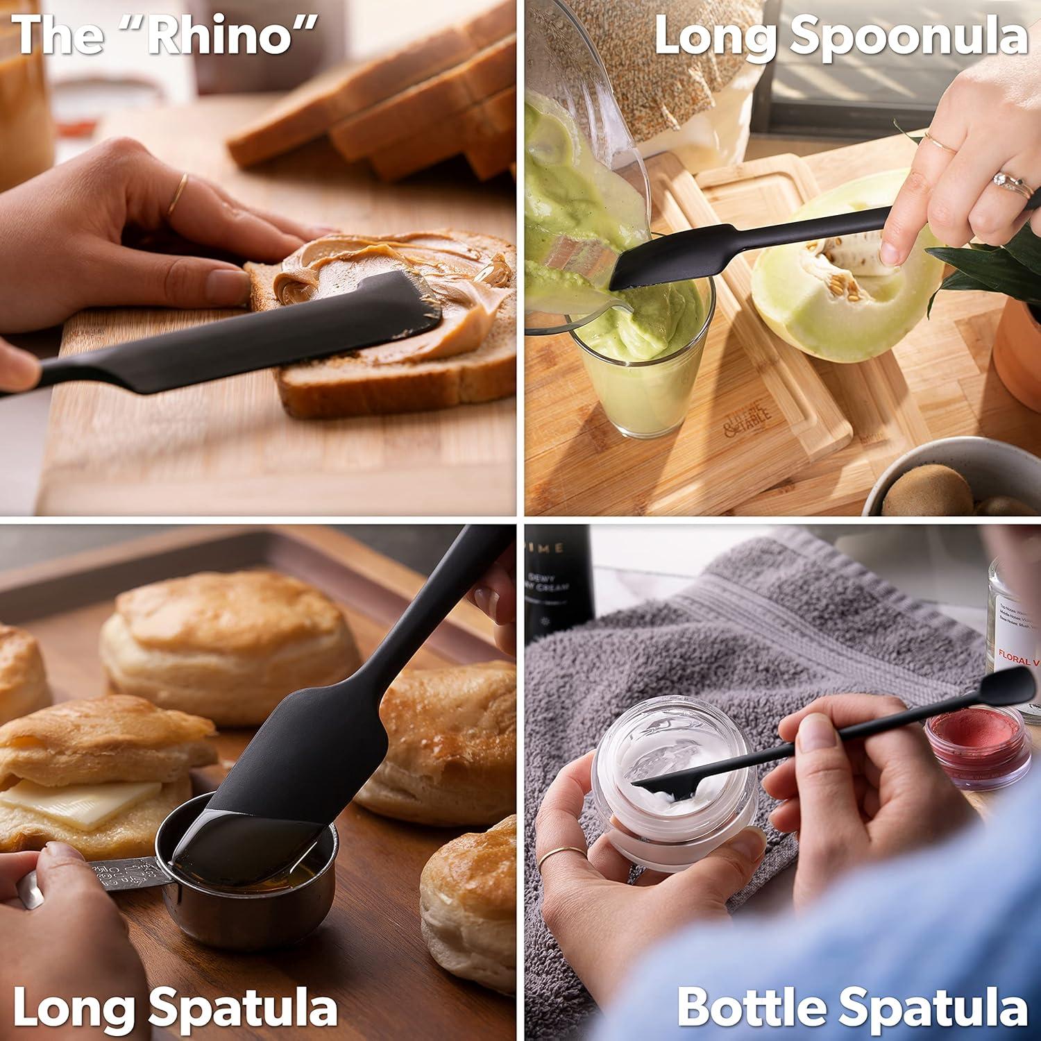 Set de 5 Espátulas de Silicona DI ORO Resistentes al Calor