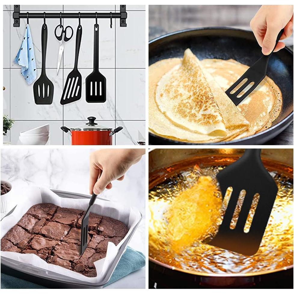 Juego de Espátulas de Silicona Pharamat - 4 Piezas, 20.3 a 34.5 cm