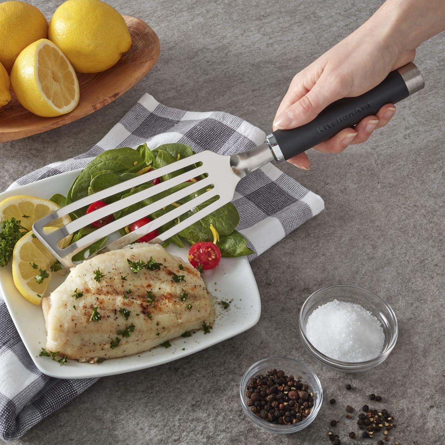 Espátula Flex KitchenAid KO024OHOBA Acero Inoxidable Negra