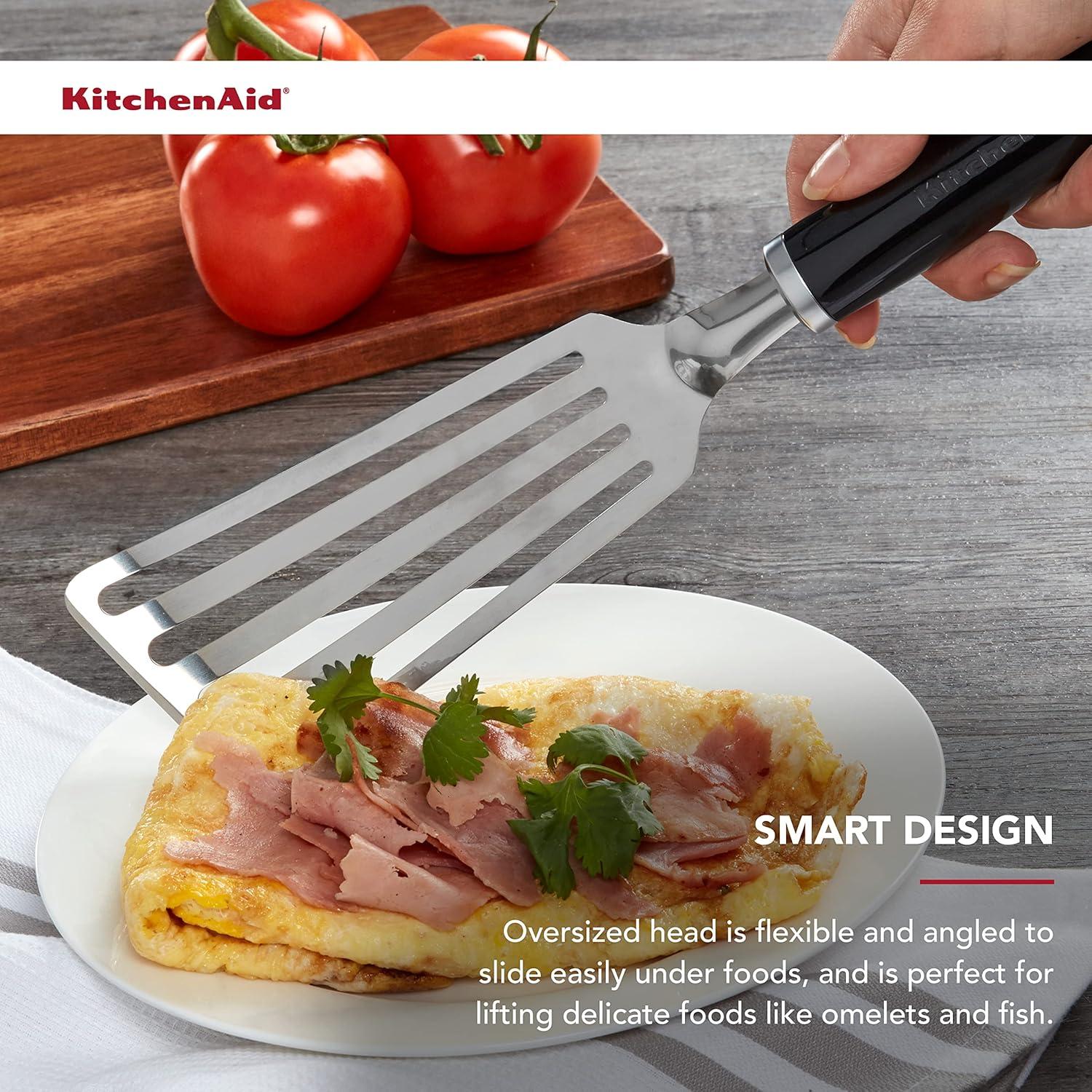 Espátula Flex KitchenAid KE024OHOBA Acero Inoxidable Negra