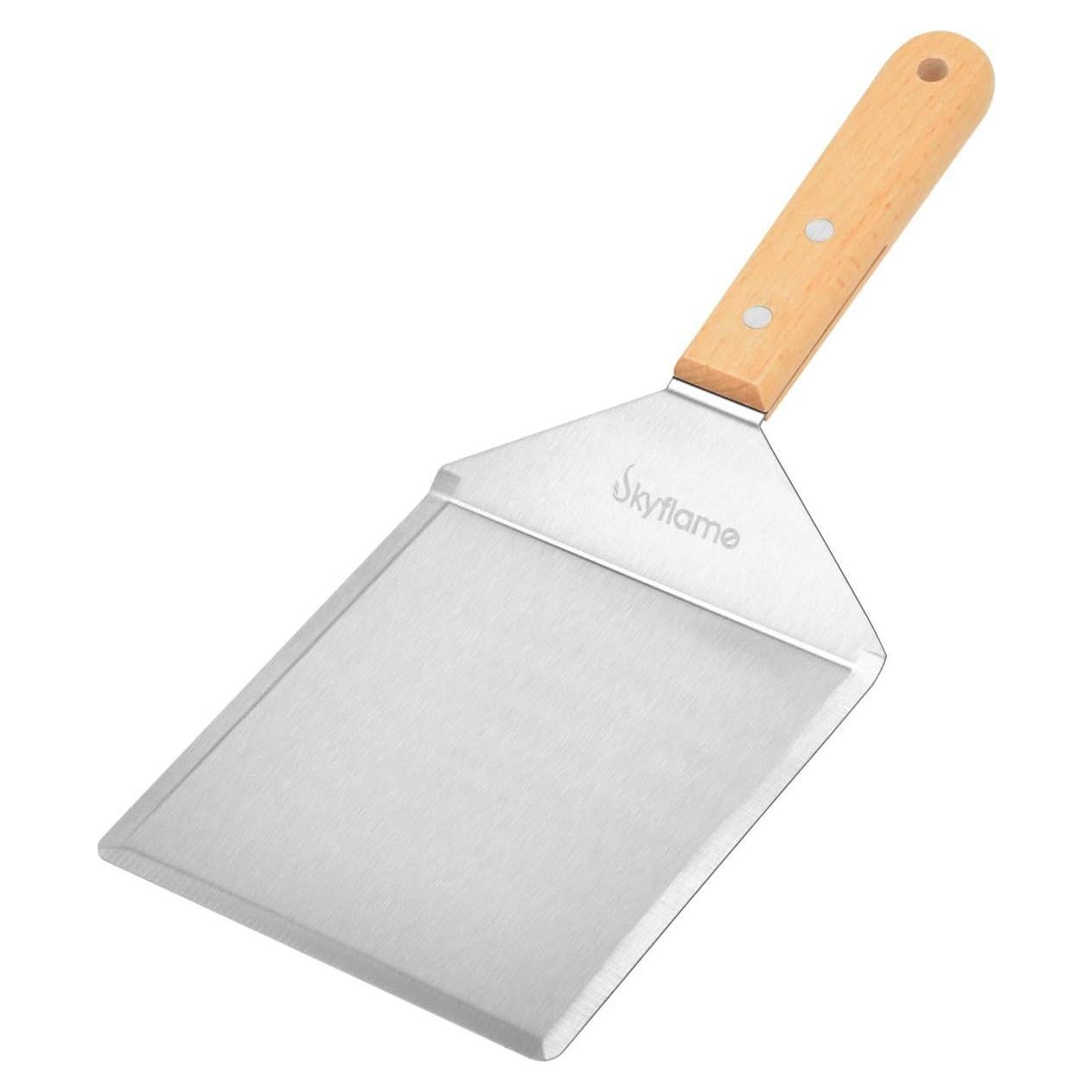 Espátula de Acero Inoxidable Skyflame 15x12.7cm para BBQ