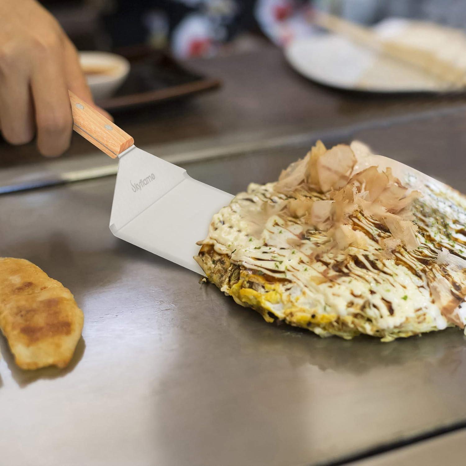 Espátula de Acero Inoxidable Skyflame 15x12.7cm para BBQ