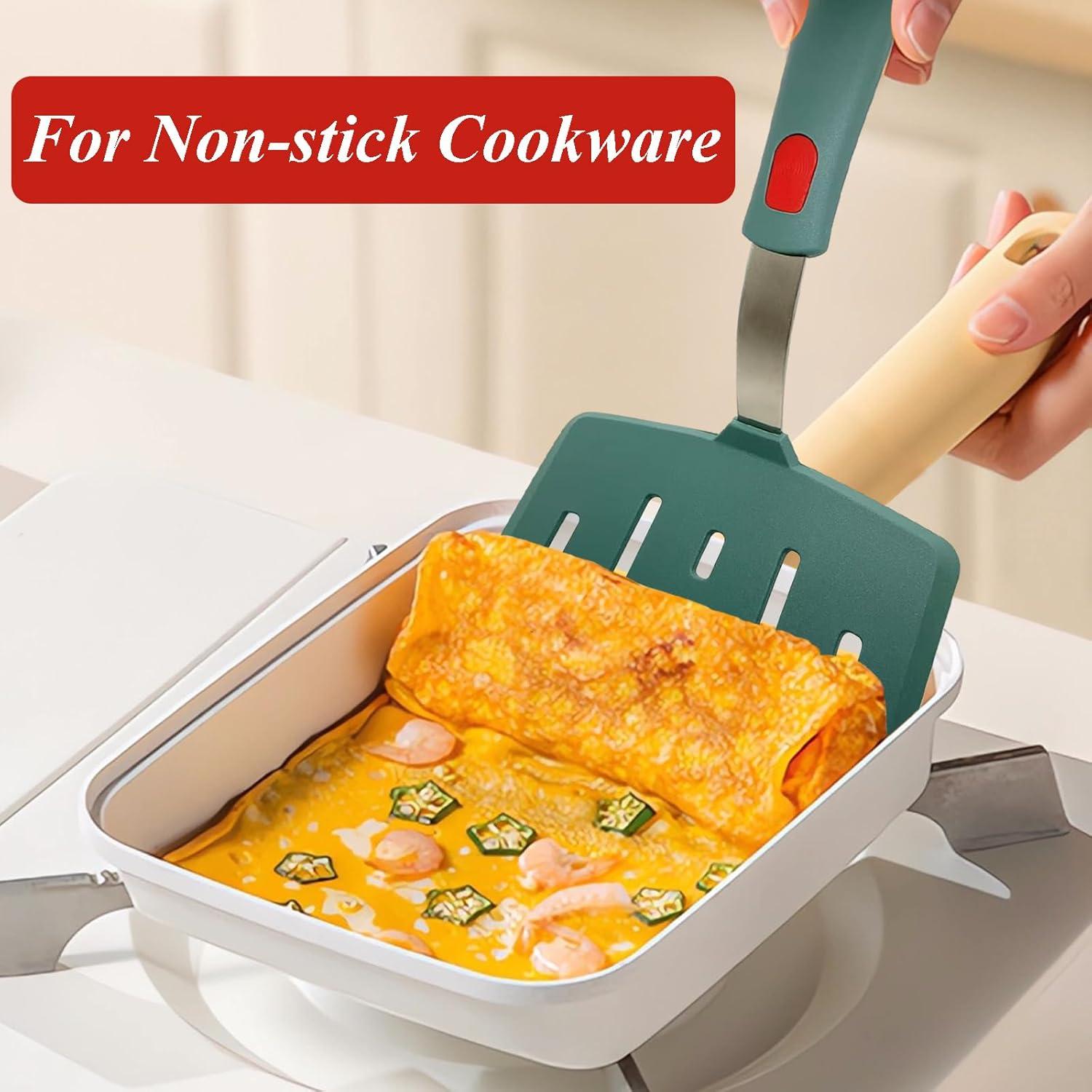 Juego de Espátulas de Silicona EJOEXQU 2 Piezas Verde