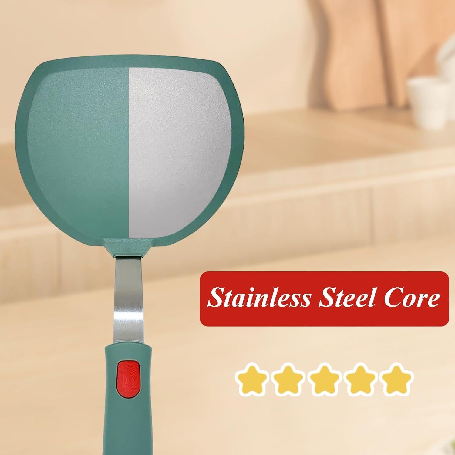 Juego de Espátulas de Silicona EJOEXQU 2 Piezas Verde