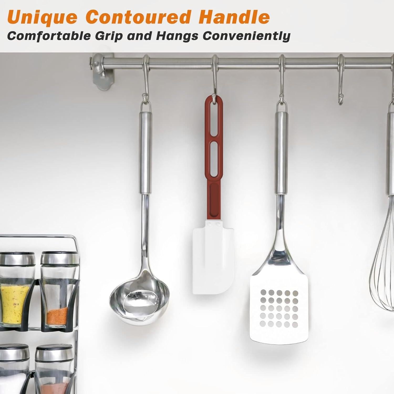 Espátulas de Silicona ReneeChef 10" Antiadherente Resistente al Calor