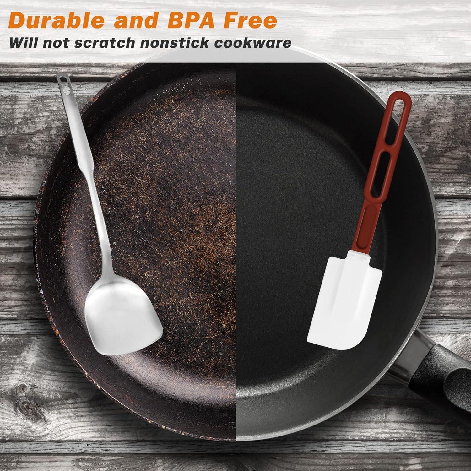 Espátulas de Silicona ReneeChef 10" Antiadherente Resistente al Calor