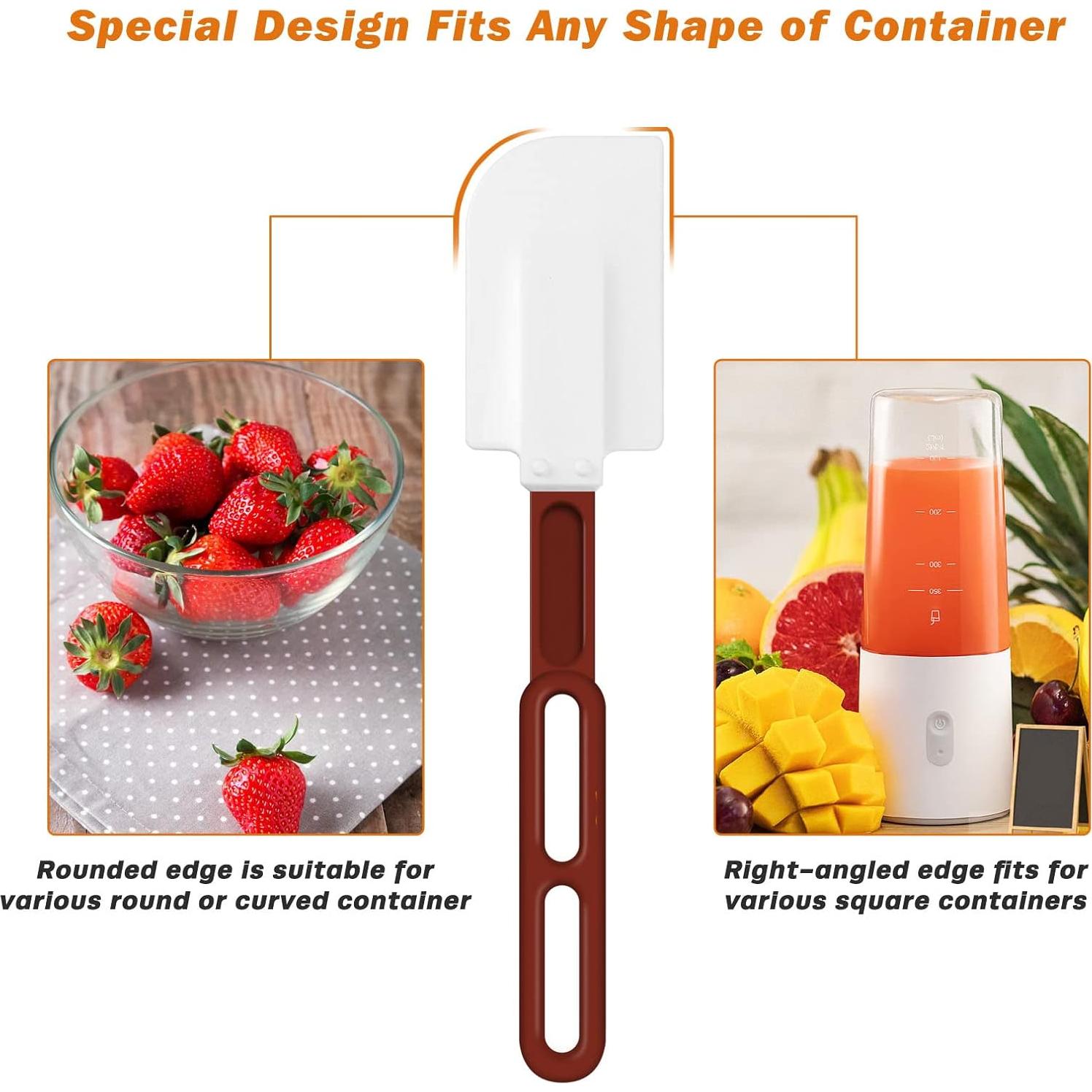 Espátulas de Silicona ReneeChef 10" Antiadherente Resistente al Calor