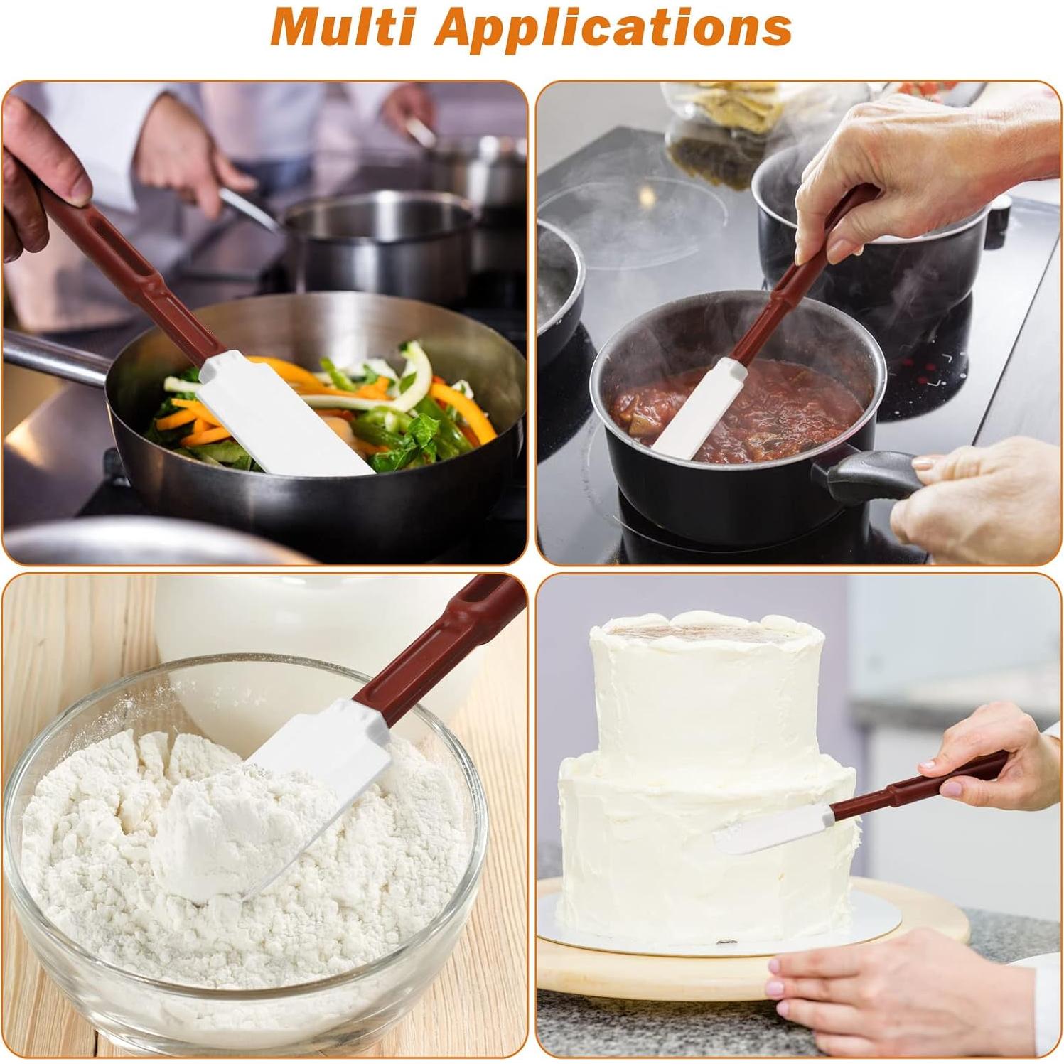 Espátulas de Silicona ReneeChef 10" Antiadherente Resistente al Calor