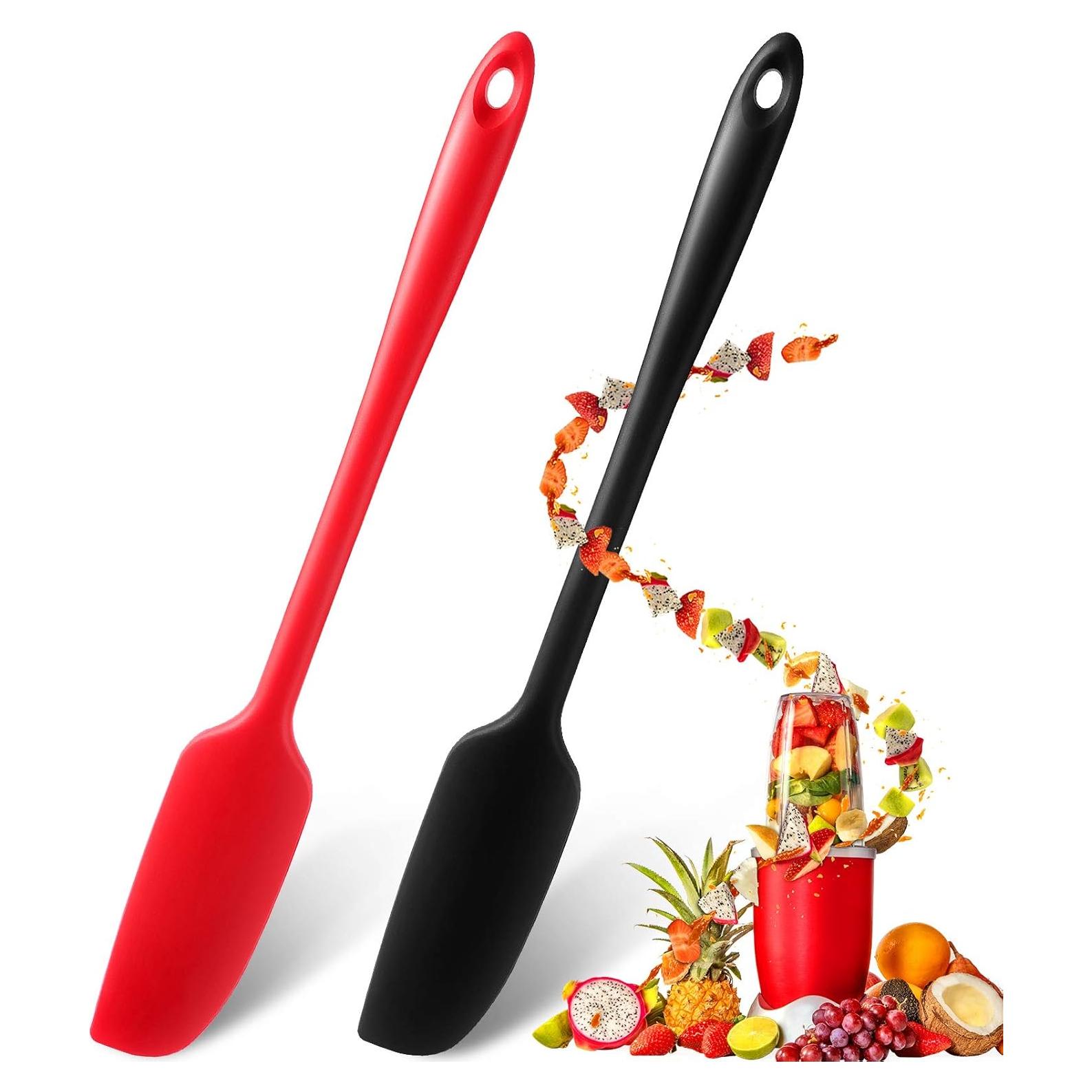 Espátula de Silicona Patelai 2 Piezas Mango Largo Antiadherente