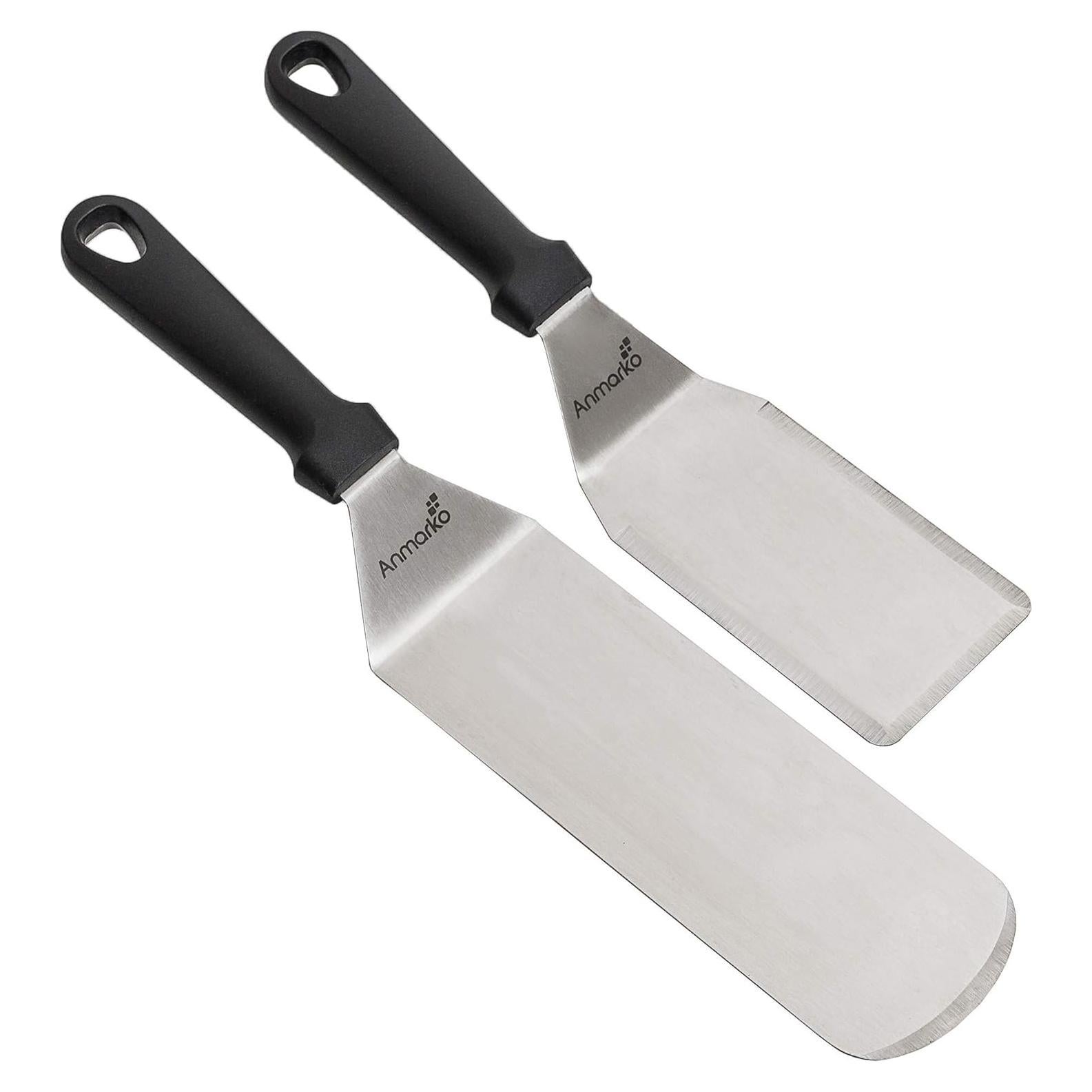 Juego de Espátulas de Acero Inoxidable Anmarko - 2 Piezas