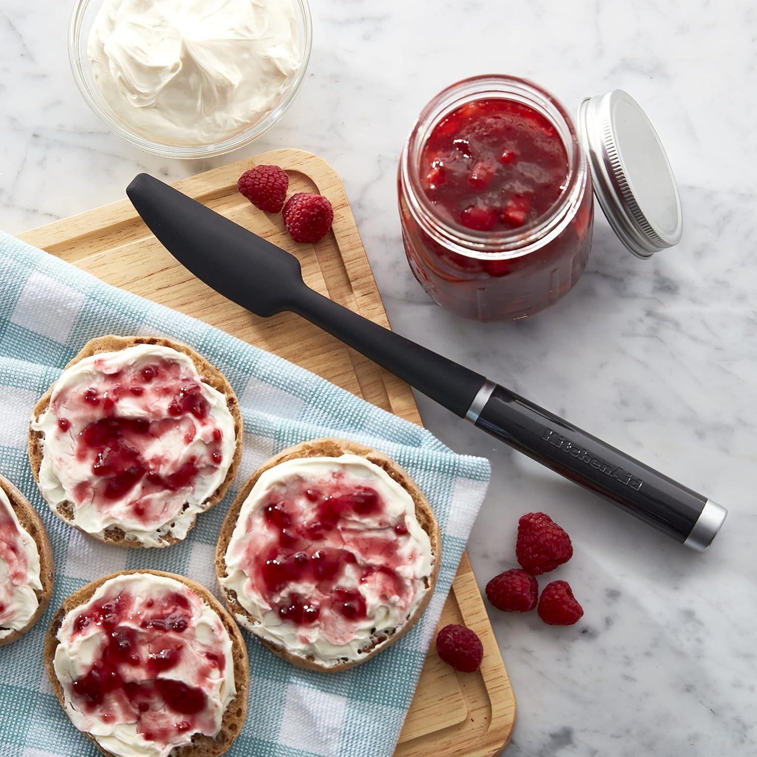 Espátula de Tarro KitchenAid Negra 28.7 cm Silicona Resistente