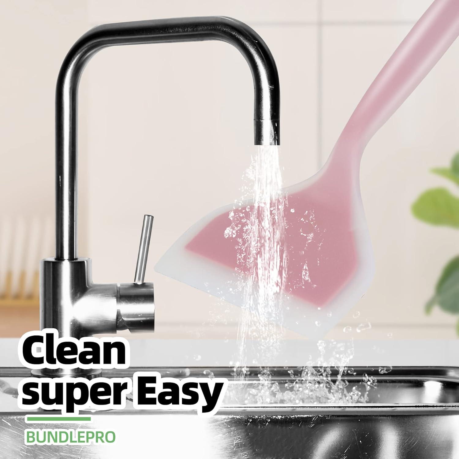 Paquete de 2 espátulas de silicona Ecerangus 25.9x11.9cm