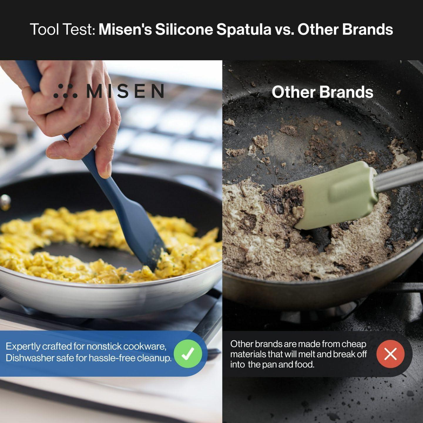 Espátula de Silicona Misen Azul - Apta para Antiadherentes 28.4 cm