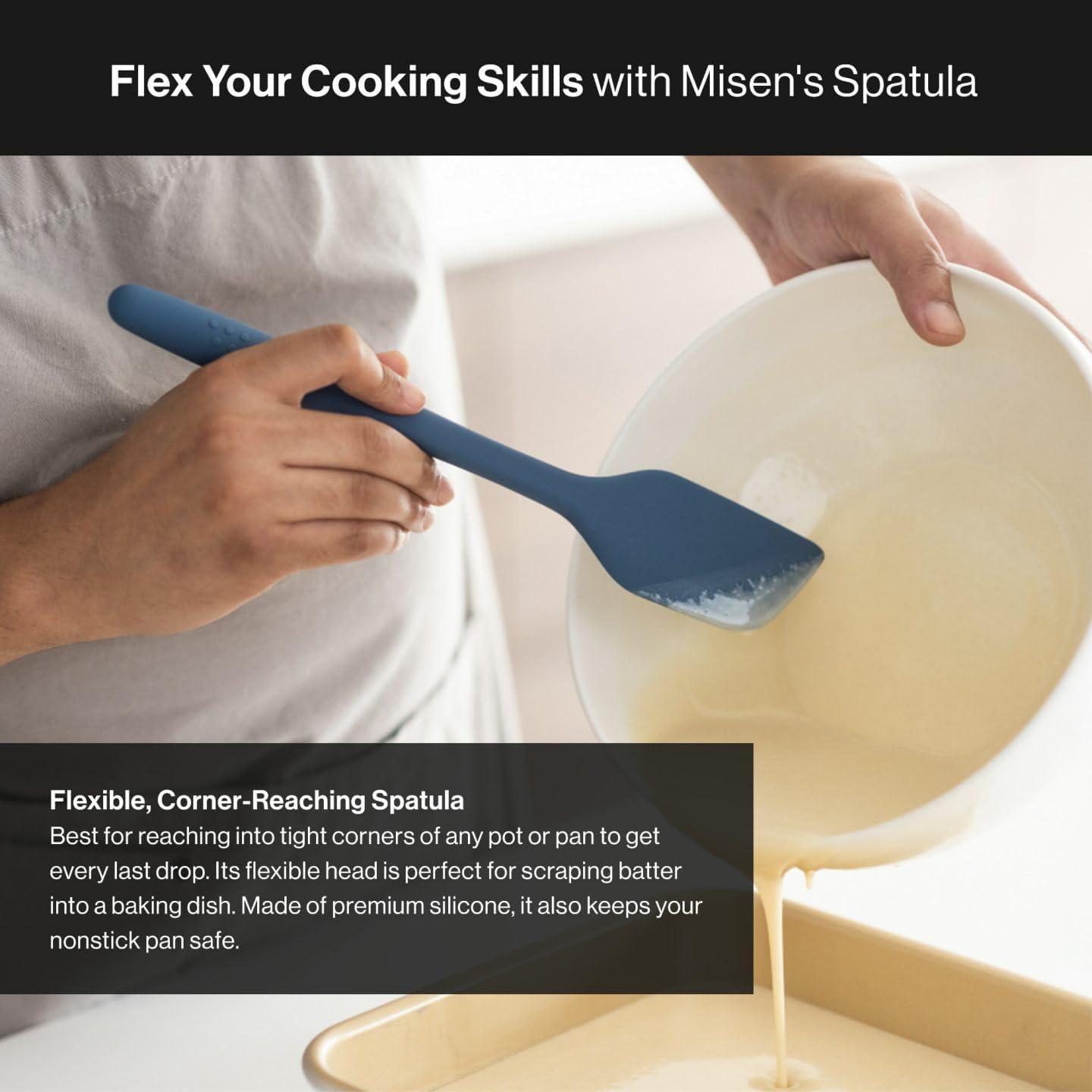 Espátula de Silicona Misen Azul - Apta para Antiadherentes 28.4 cm