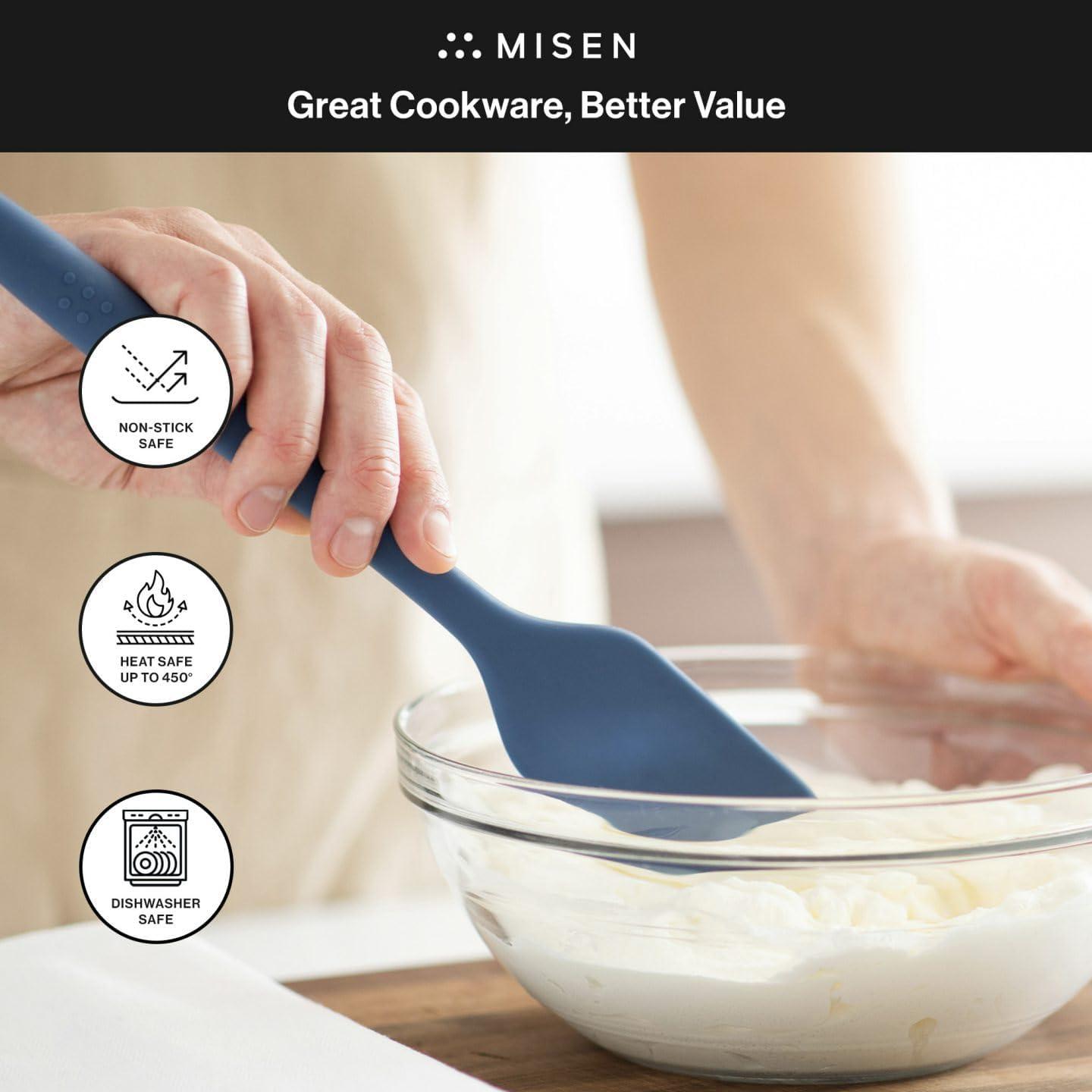 Espátula de Silicona Misen Azul - Apta para Antiadherentes 28.4 cm