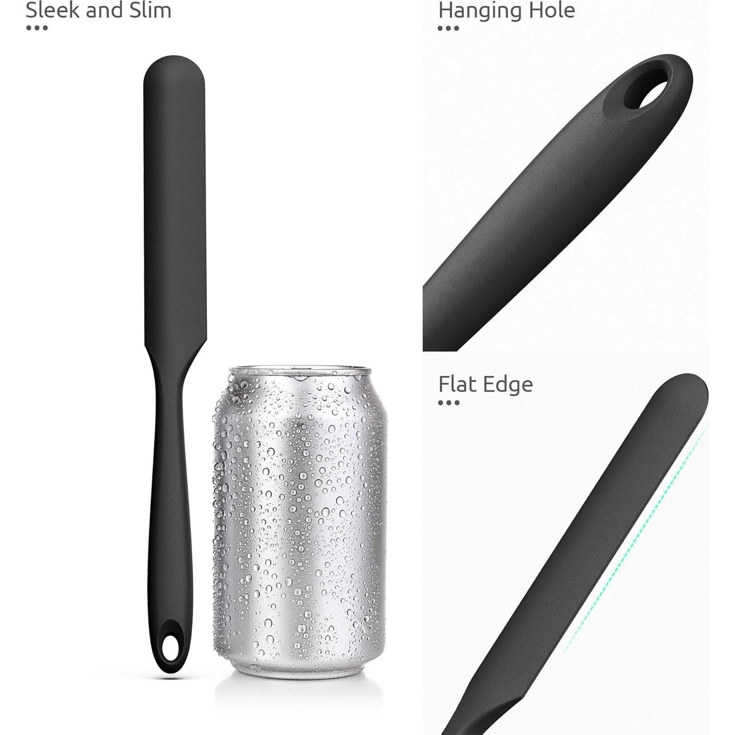 Espátula de Silicona U-Taste 25.4cm Resistente al Calor Negro