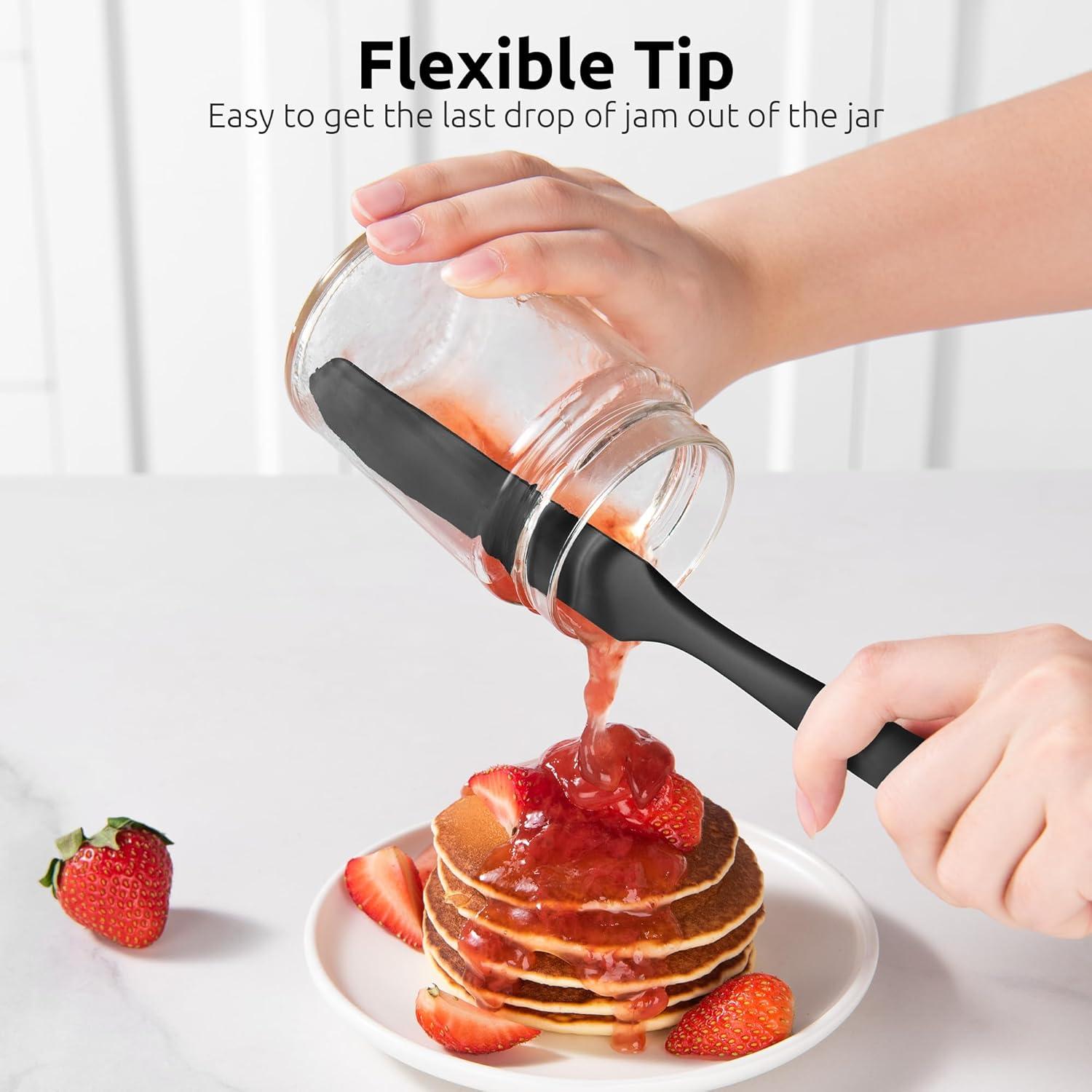 Espátula de Silicona U-Taste 25.4cm Resistente al Calor Negro