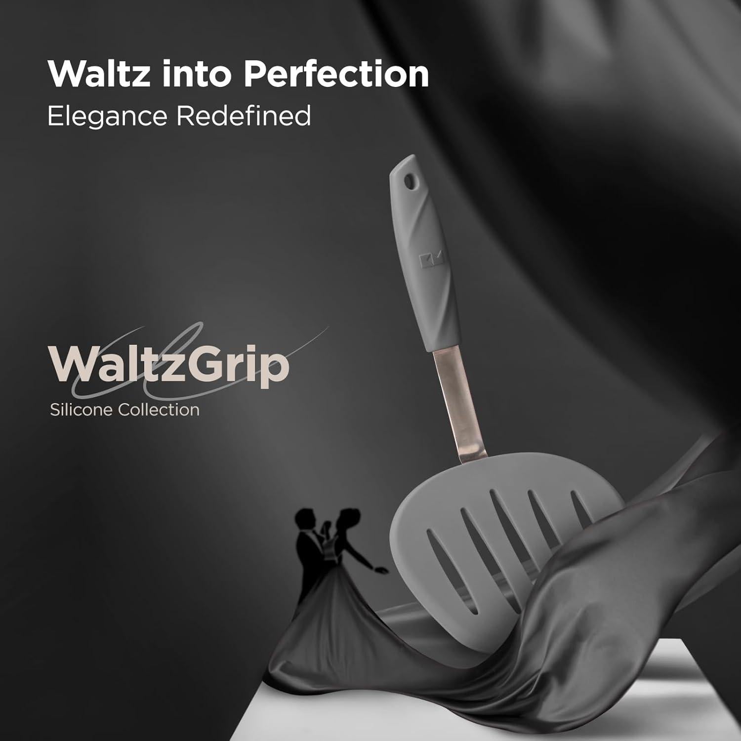 Espátula de Silicona Kitchen Mama WALTZGRIP 29.5cm Gris