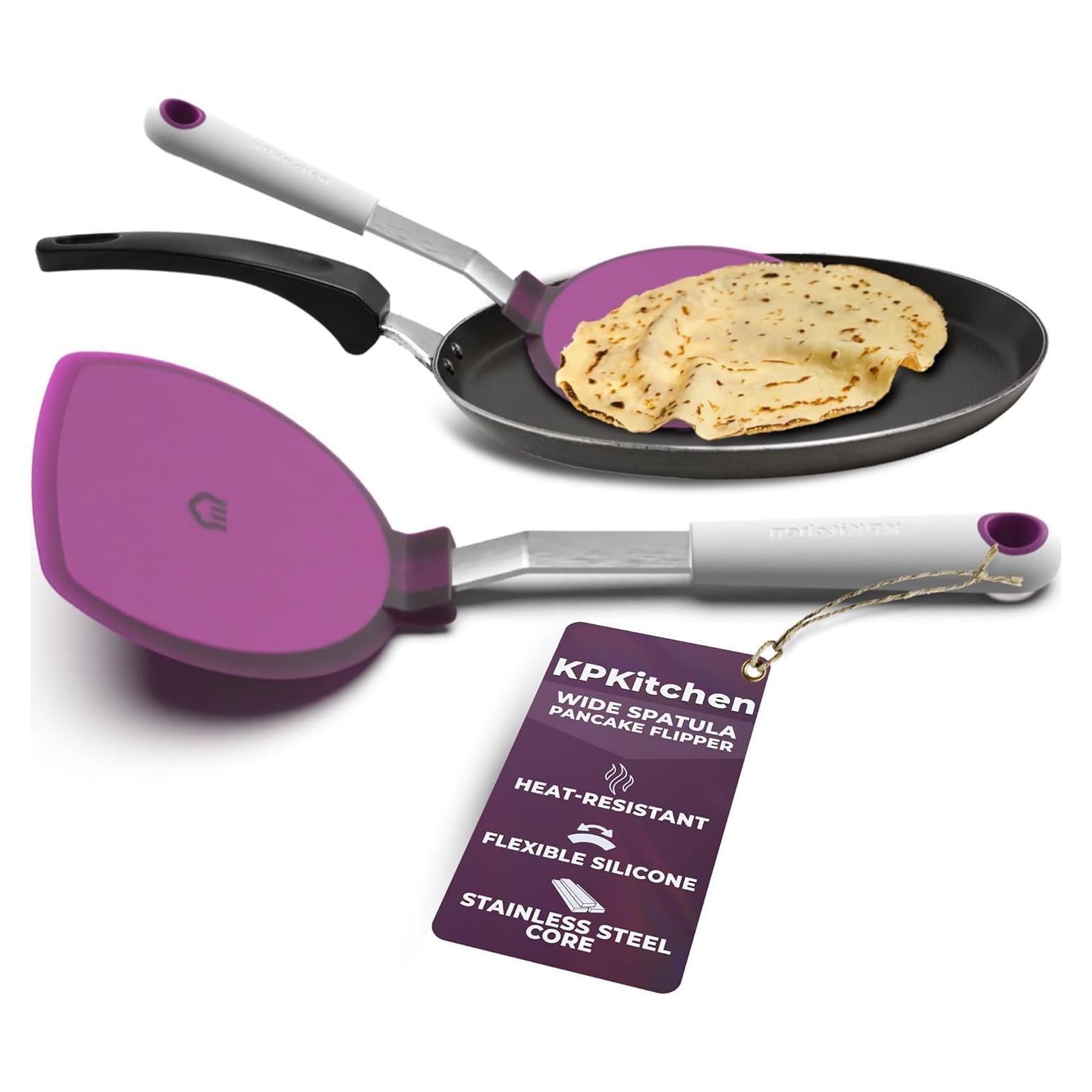 Espátula Ancha KPKitchen para Panqueques - Silicona Resistente al Calor