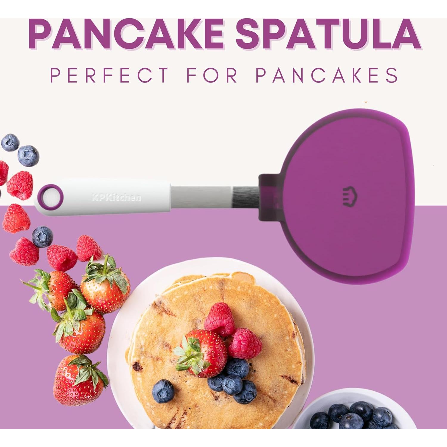 Espátula Ancha KPKitchen para Panqueques - Silicona Resistente al Calor