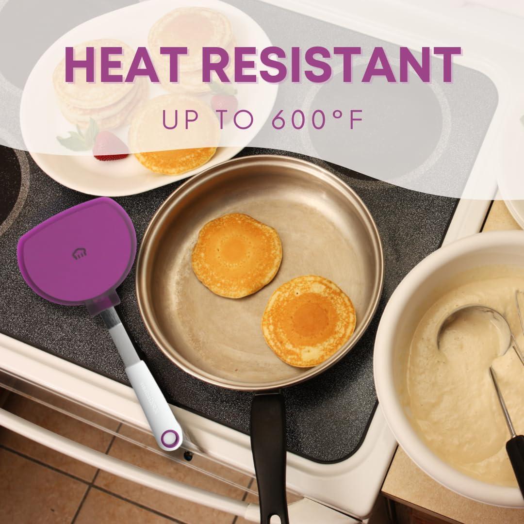 Espátula Ancha KPKitchen para Panqueques - Silicona Resistente al Calor