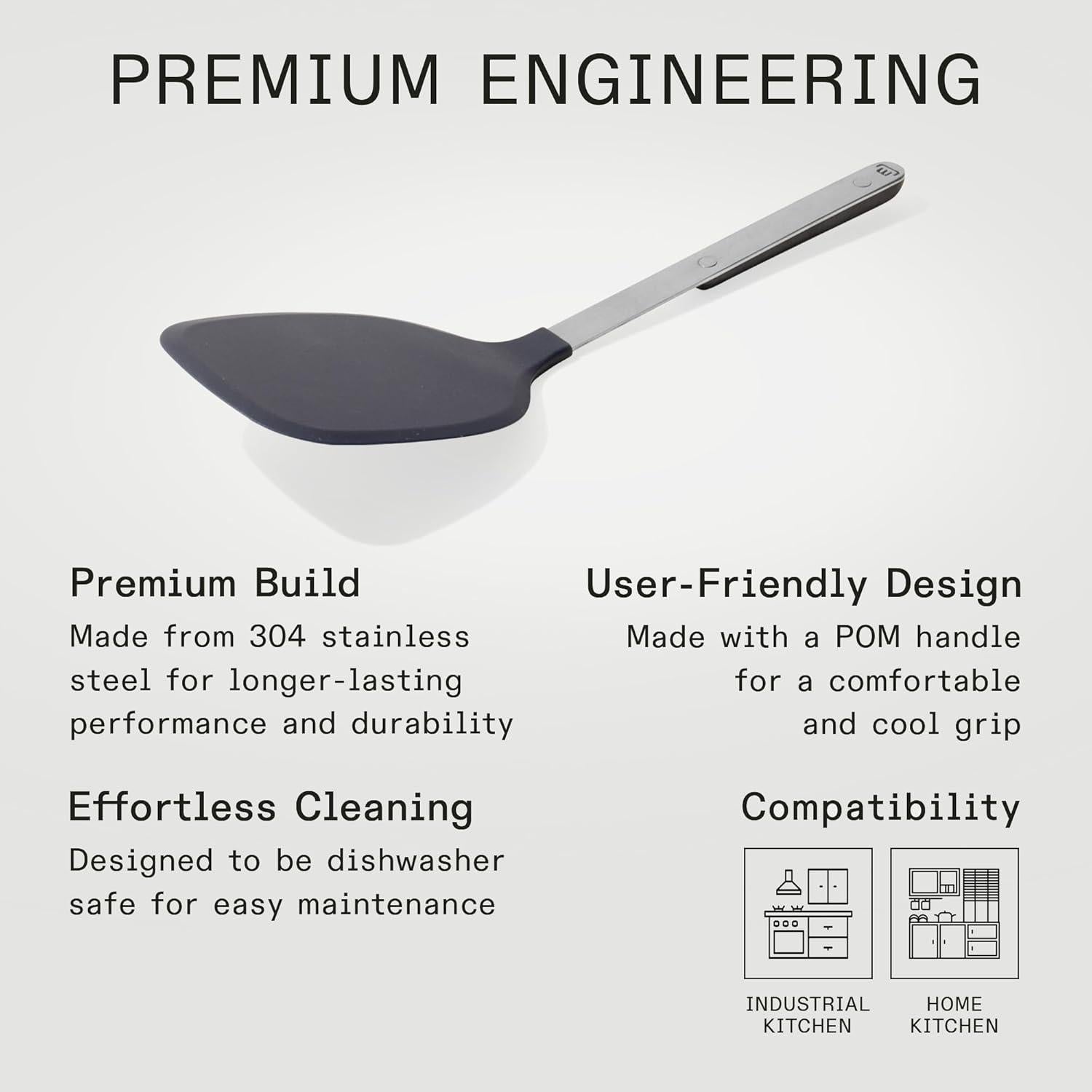 Espátula de Goma Made In - Azul Puerto - 36.83 cm - Apta Lavavajillas