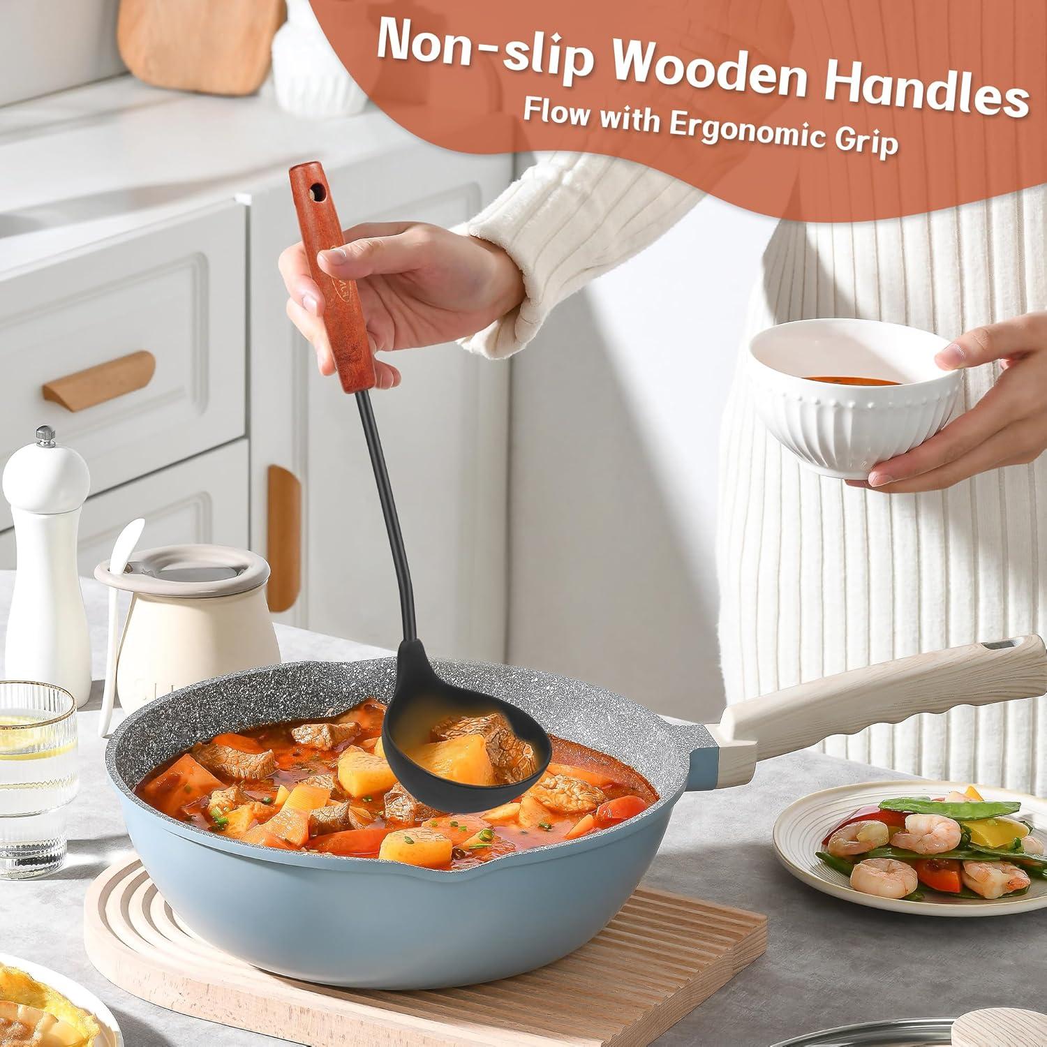 Juego de Utensilios de Cocina FJNATINH Silicona 3 Piezas