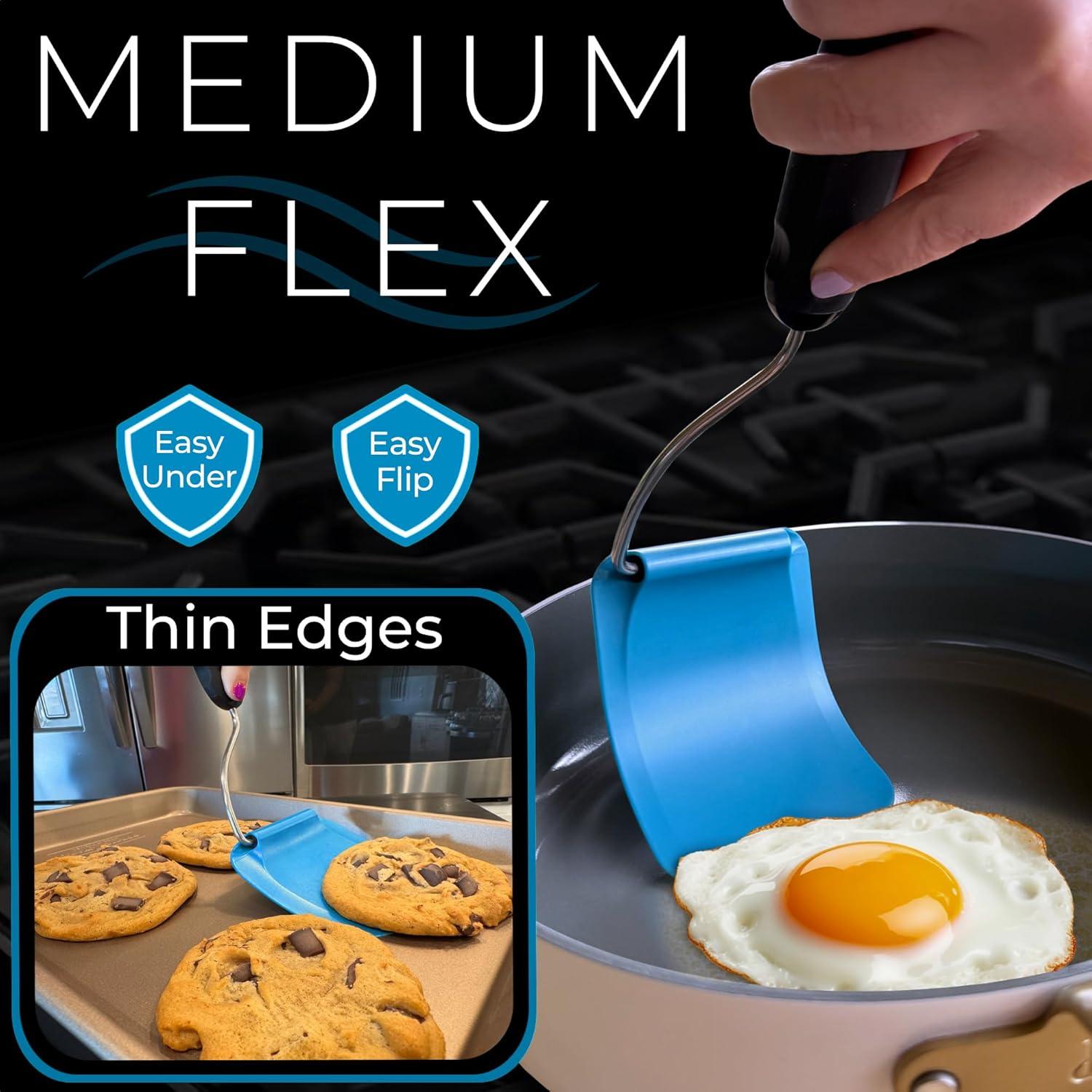 Espátula Giratoria Ajustable Blue Bosti - Resistente al Calor