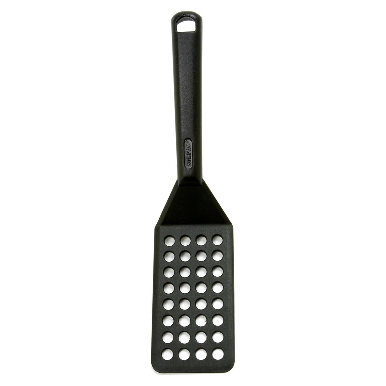 Espátula de Cocina Norpro Negra con Agujeros 25.5 cm