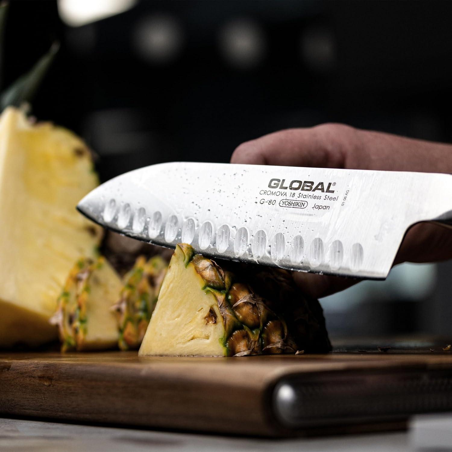 Cuchillo Santoku Global G-80 17.8 cm Acero Inoxidable Japonés