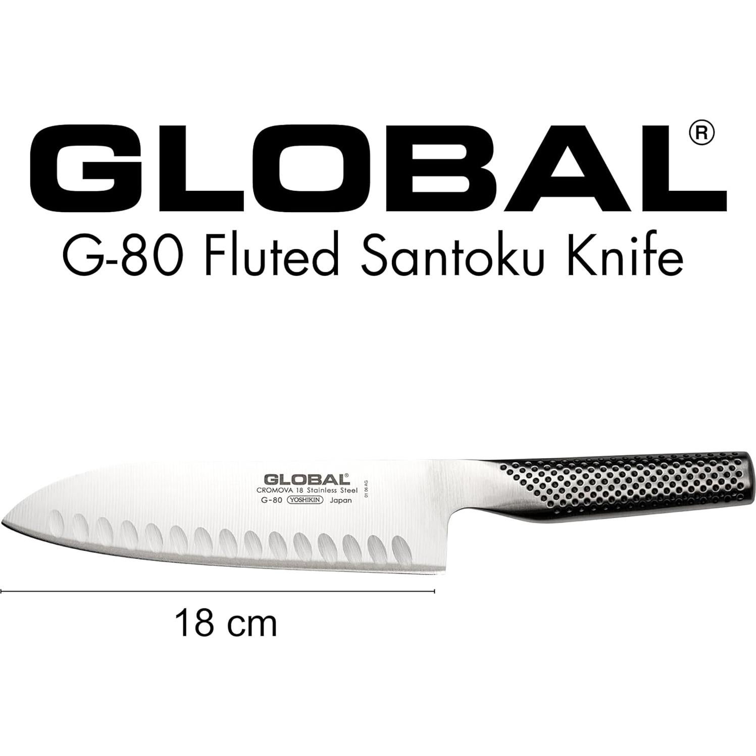 Cuchillo Santoku Global G-80 17.8 cm Acero Inoxidable Japonés
