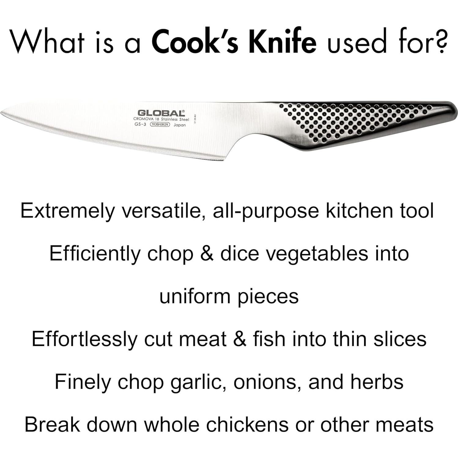 Cuchillo de Utilidad Chef Global GS-3 13.34 cm Acero Inoxidable