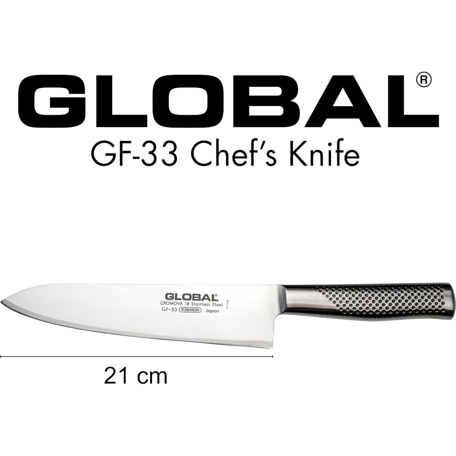 Cuchillo de Chef Global GF-33 21 cm Acero Inoxidable Forjado
