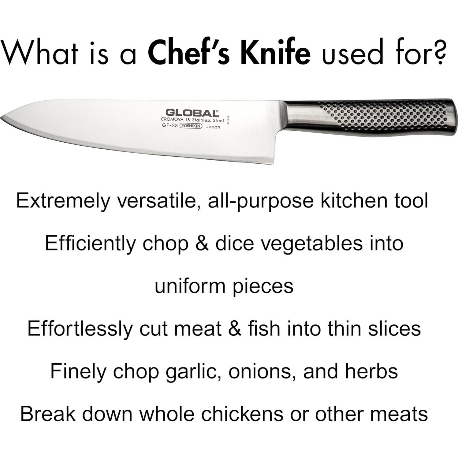 Cuchillo de Chef Global GF-33 21 cm Acero Inoxidable Forjado