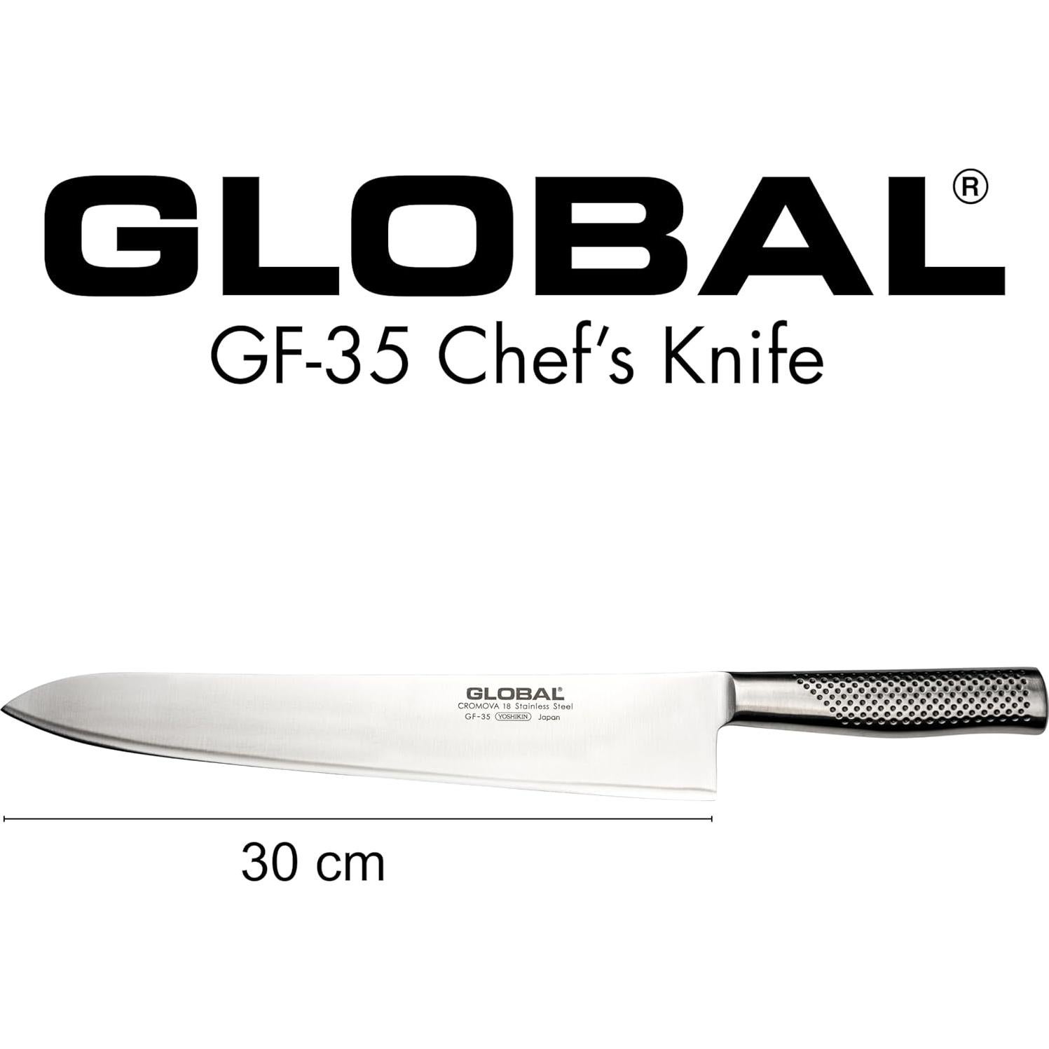 Cuchillo de Chef Global GF-35 de 30 cm - Acero Inoxidable Japonés