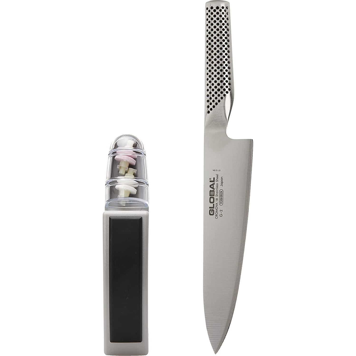 Cuchillo de Chef Global G-220B 20 cm + Afilador MinoSharp