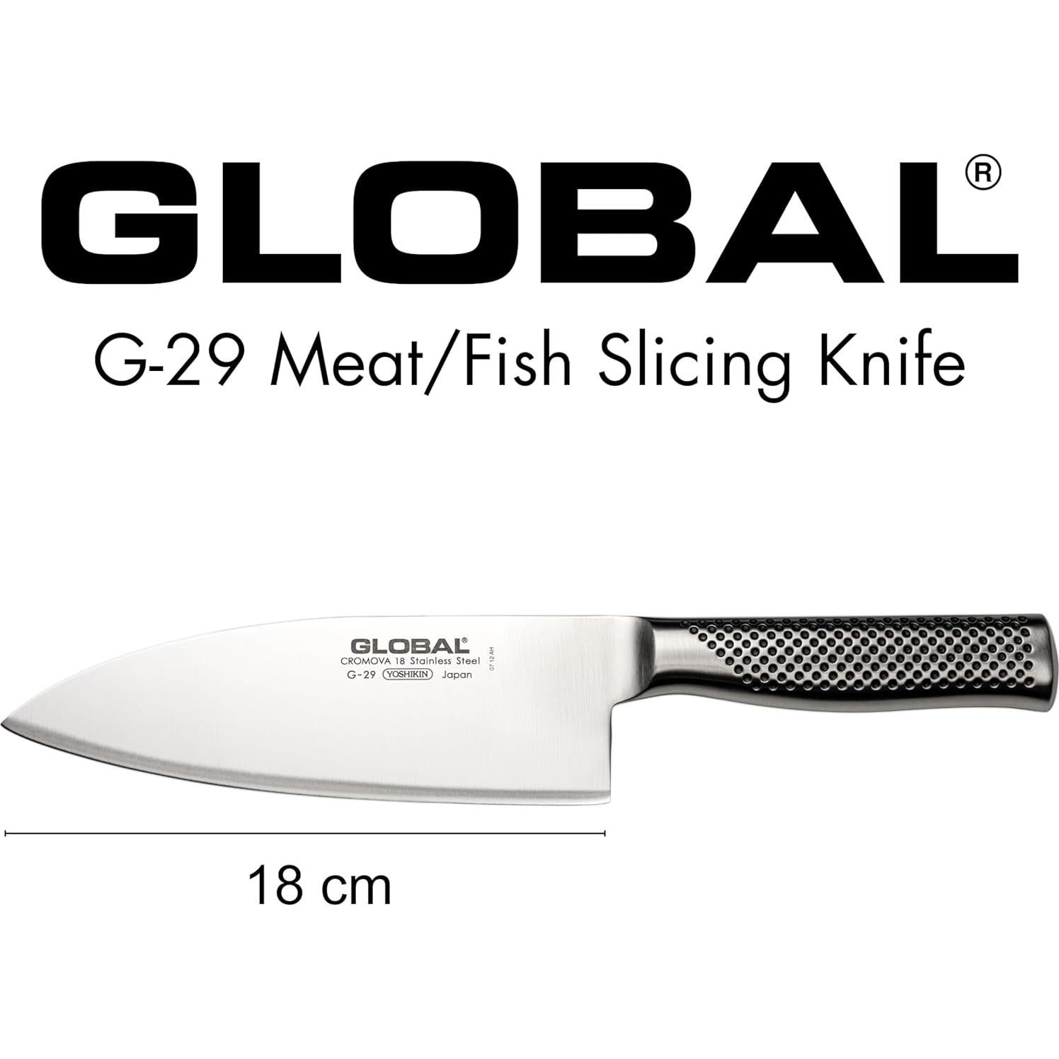 Cuchillo de Chef Global G-29 18 cm Acero Inoxidable Japonés
