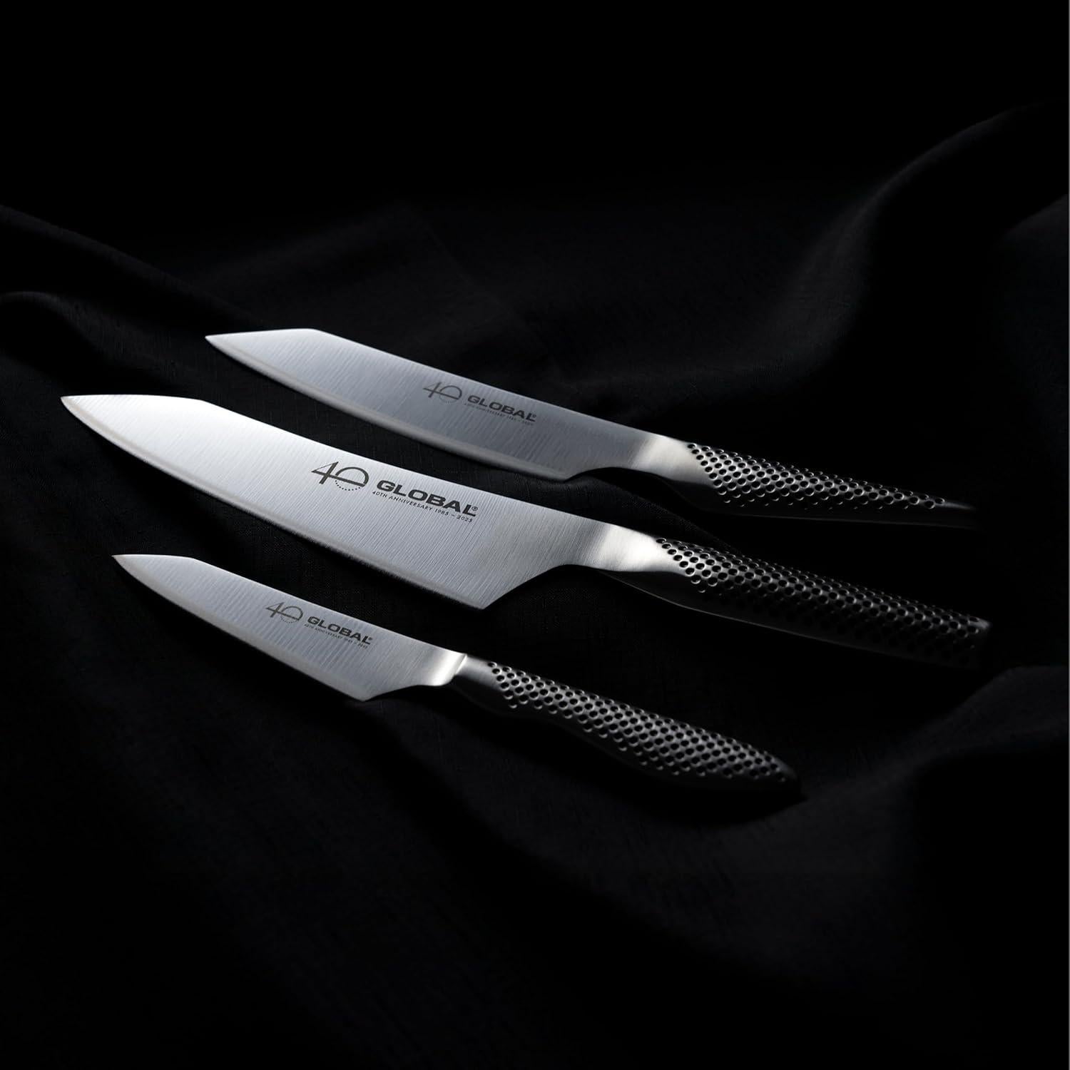 Conjunto de cuchillos Global 40 Aniversario 3 piezas